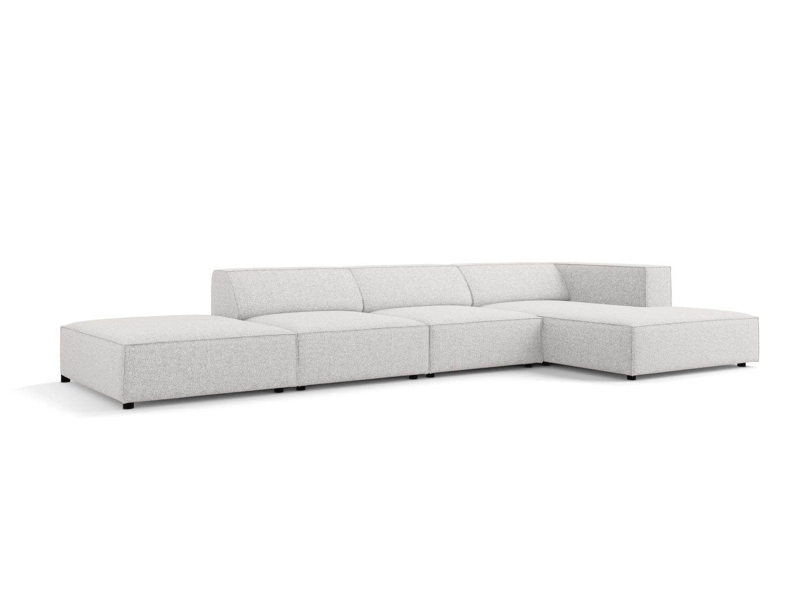 Arendal Ecksofa rechts 5 Sitzer in Light Grey präsentiert im Onlineshop von KAQTU Design AG. Ecksofa rechts ist von Cosmopolitan Design