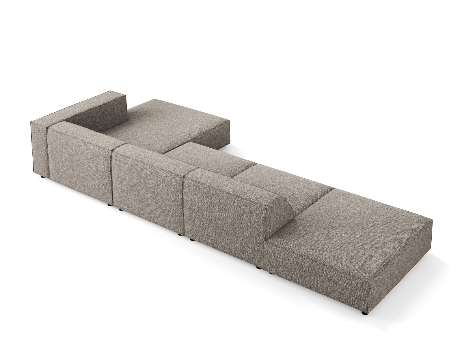 Arendal Ecksofa rechts 5 Sitzer in Grey präsentiert im Onlineshop von KAQTU Design AG. Ecksofa rechts ist von Cosmopolitan Design