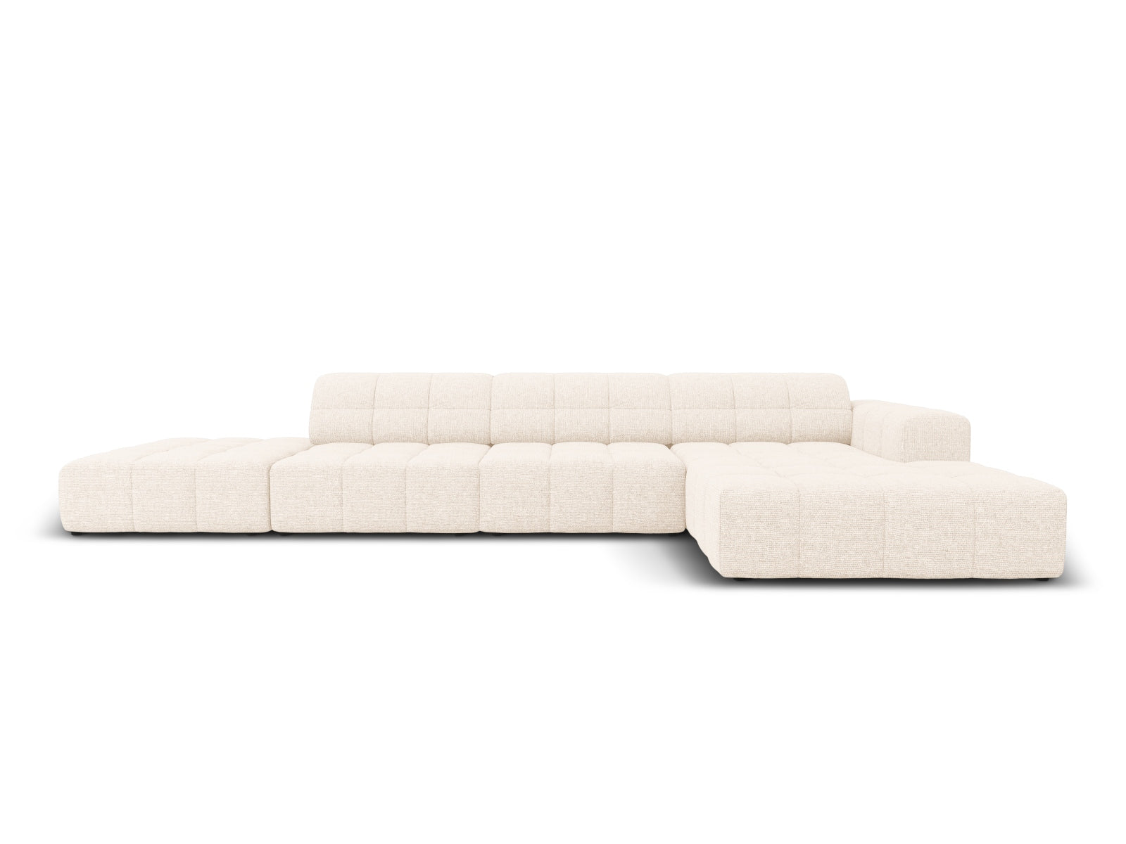 Chicago Ecksofa rechts 5 Sitzer 166cm in Light Beige-Haga präsentiert im Onlineshop von KAQTU Design AG. L-Sofa rechts ist von Cosmopolitan Design