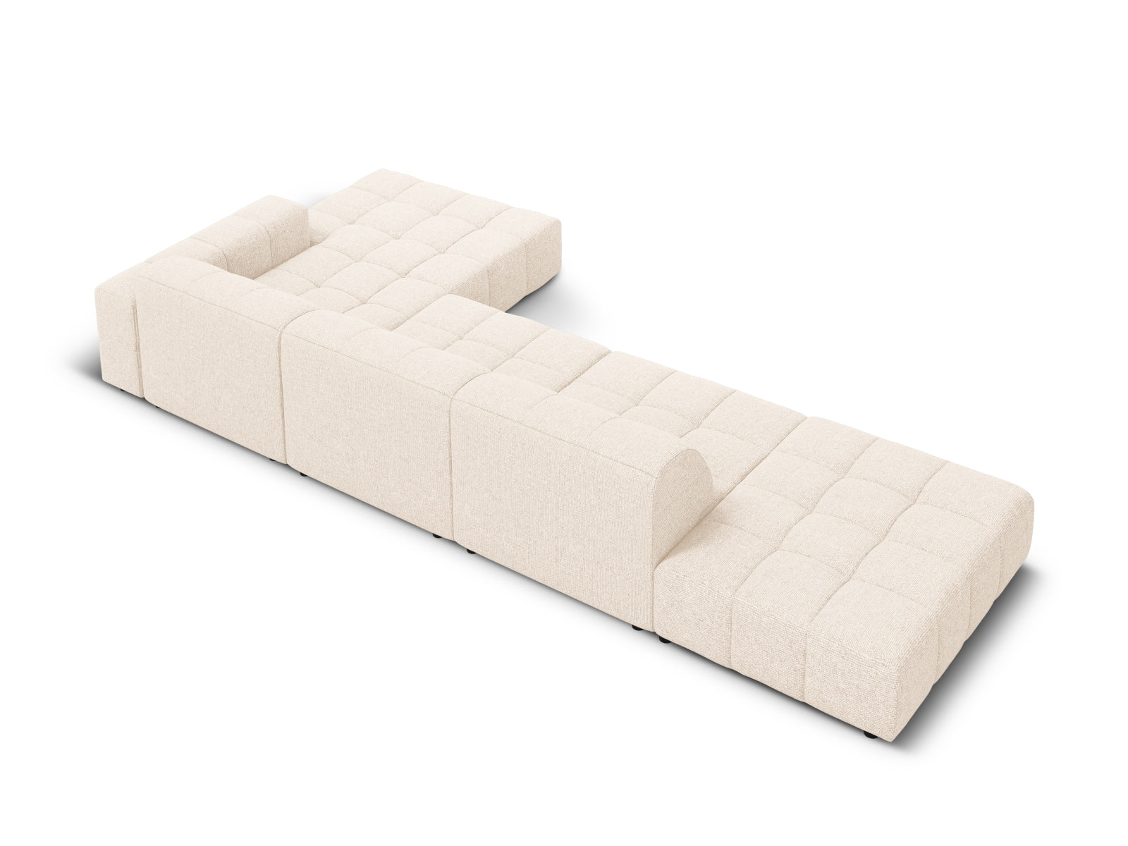 Chicago Ecksofa rechts 5 Sitzer 166cm in Light Beige präsentiert im Onlineshop von KAQTU Design AG. Ecksofa rechts ist von Cosmopolitan Design