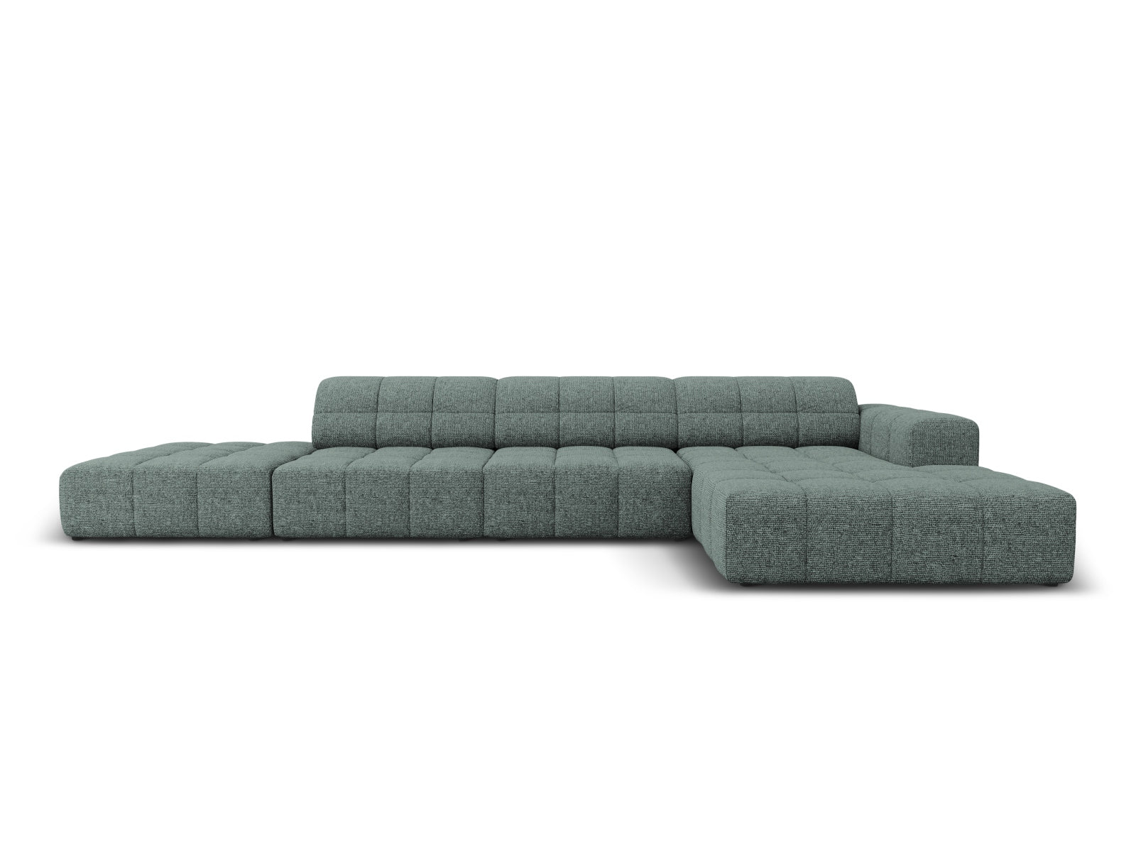 Chicago Ecksofa rechts 5 Sitzer 166cm in Petrol-Haga präsentiert im Onlineshop von KAQTU Design AG. L-Sofa rechts ist von Cosmopolitan Design