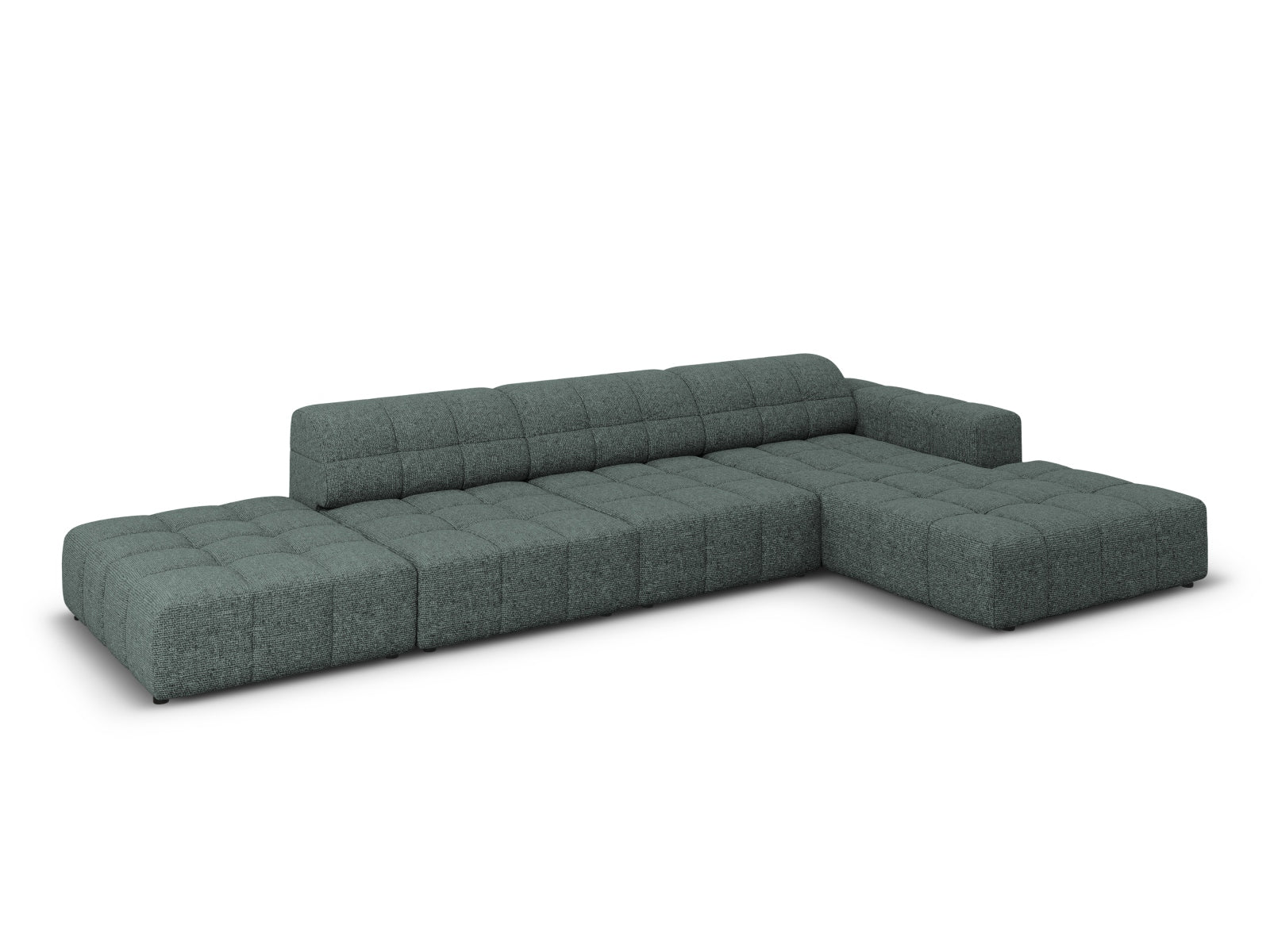 Chicago Ecksofa rechts 5 Sitzer 166cm in Petrol präsentiert im Onlineshop von KAQTU Design AG. Ecksofa rechts ist von Cosmopolitan Design
