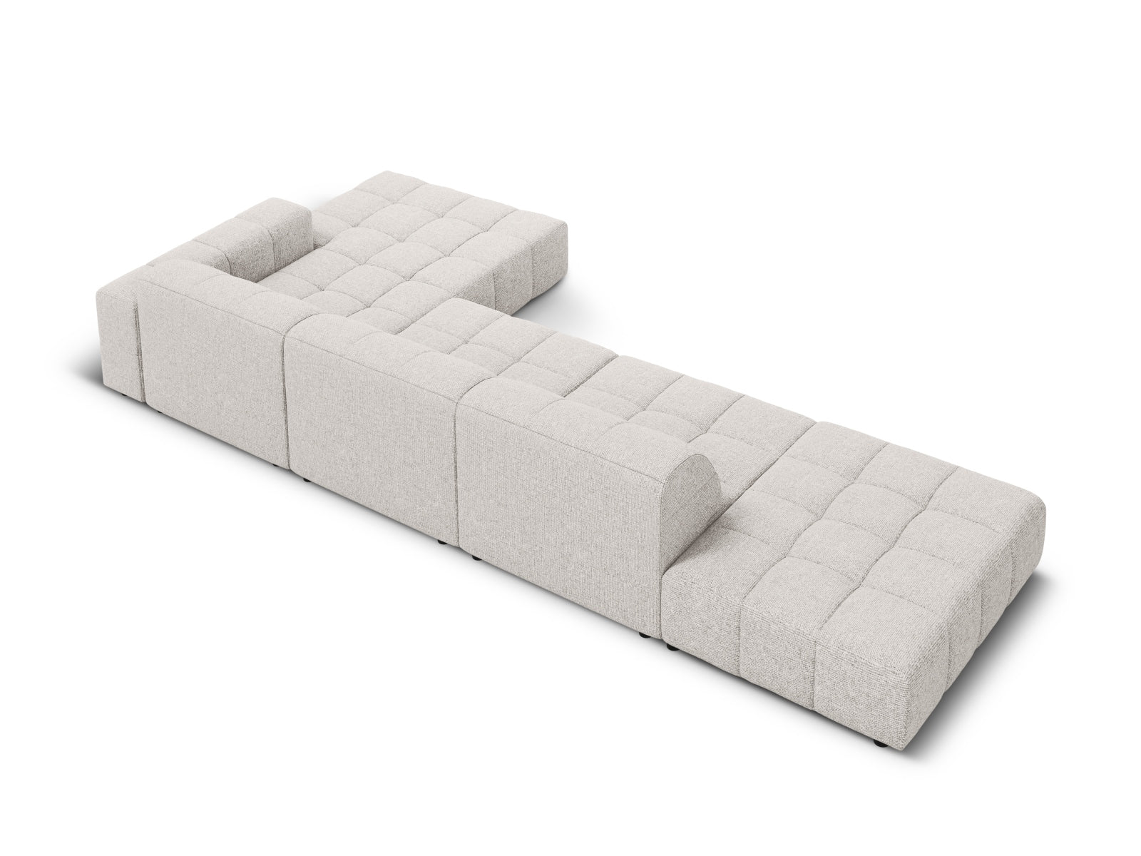 Chicago Ecksofa rechts 5 Sitzer 166cm in Light Grey präsentiert im Onlineshop von KAQTU Design AG. Ecksofa rechts ist von Cosmopolitan Design