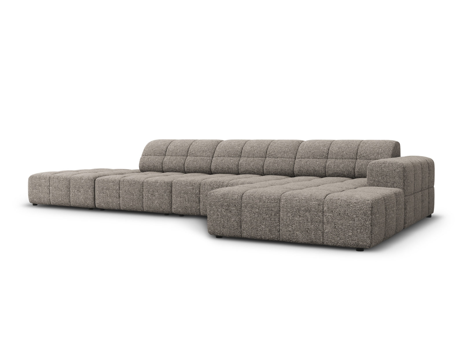 Elegantes Chicago Ecksofa in Grau, 5-Sitzer, 166 cm, ideal für moderne Wohnräume. Stilvolles L-Sofa von Cosmopolitan Design.