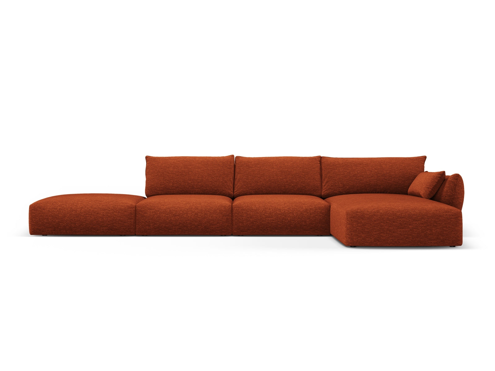 5-Sitzer Ecksofa rechts Matera in Terracotta-Haga präsentiert im Onlineshop von KAQTU Design AG. Ecksofa rechts ist von Cosmopolitan Design