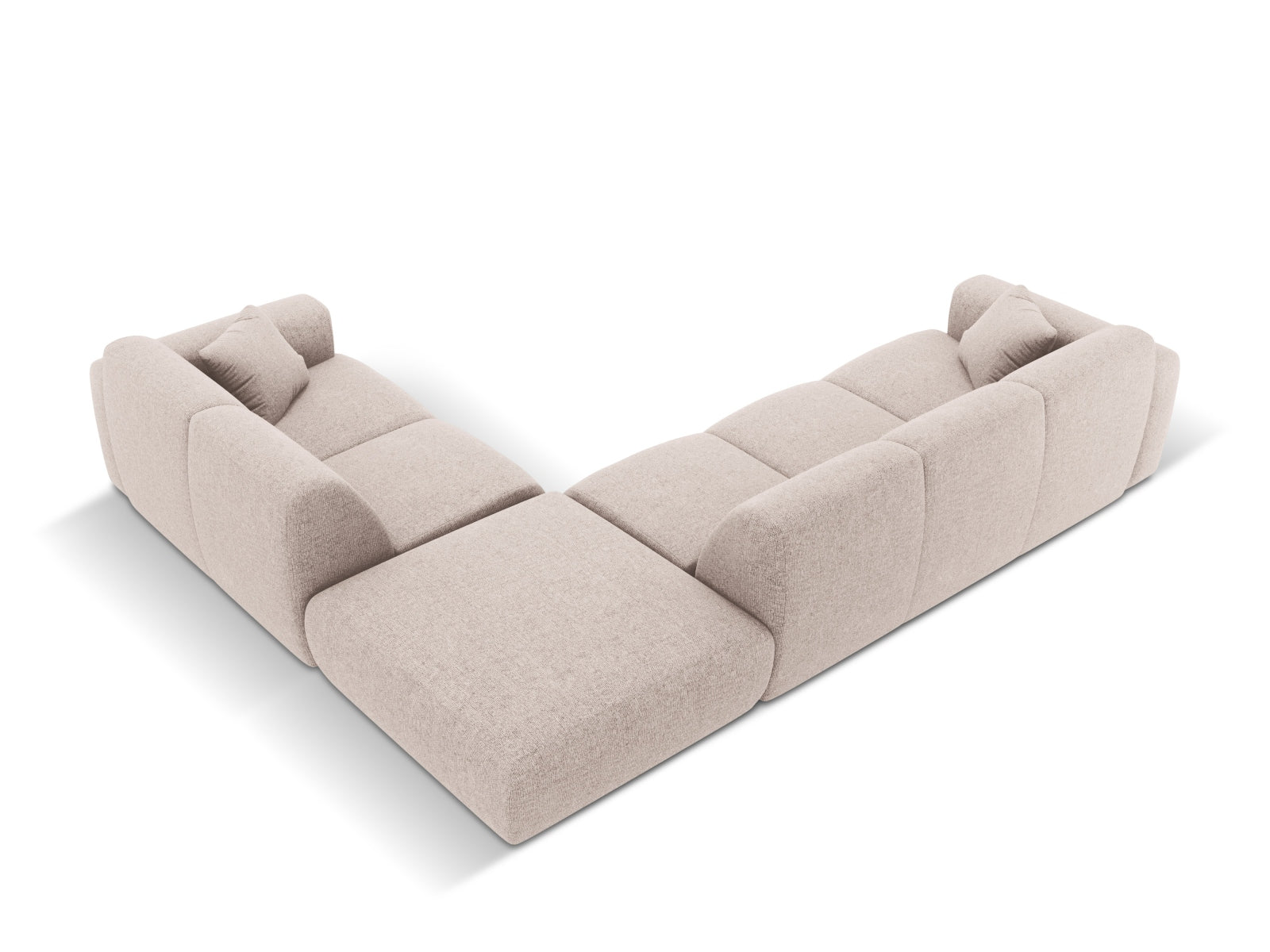 Nolio Ecksofa rechts 4 Sitzer 250cm in Beige präsentiert im Onlineshop von KAQTU Design AG. Ecksofa rechts ist von Cosmopolitan Design
