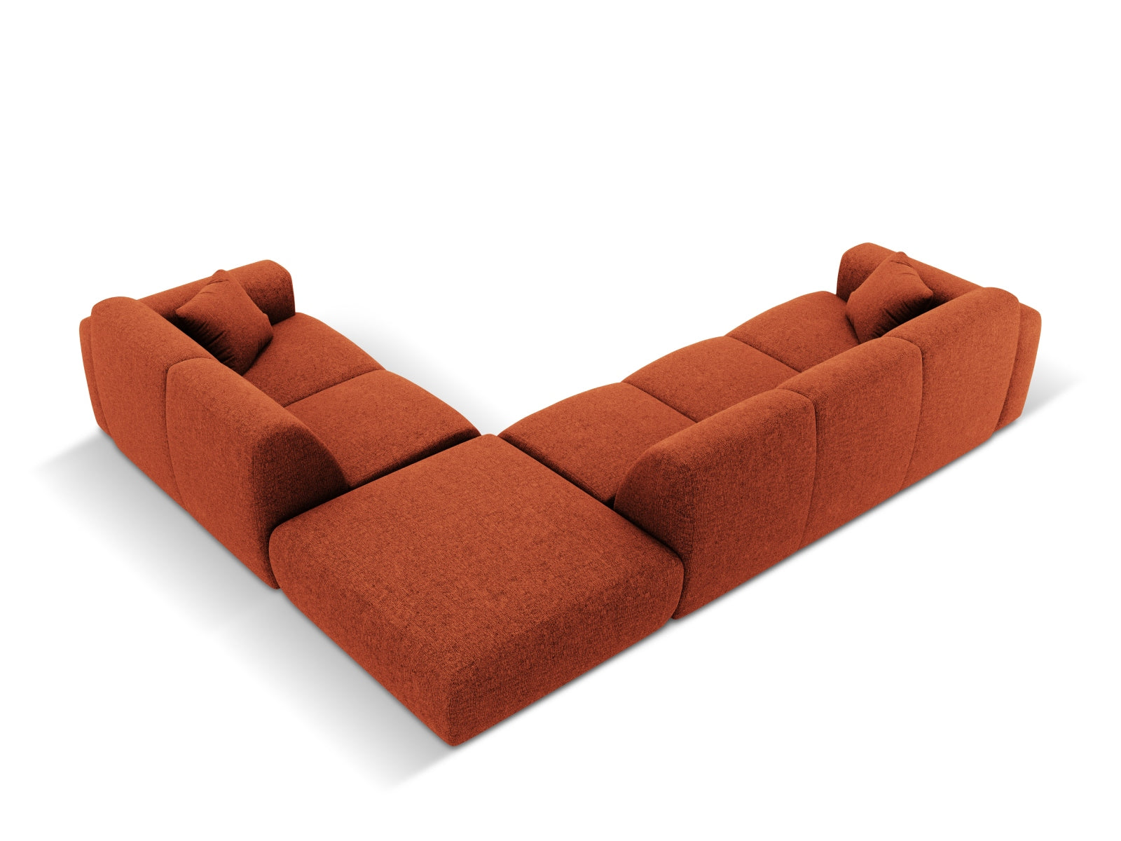 Nolio Ecksofa rechts 4 Sitzer 250cm in Terracotta präsentiert im Onlineshop von KAQTU Design AG. Ecksofa rechts ist von Cosmopolitan Design