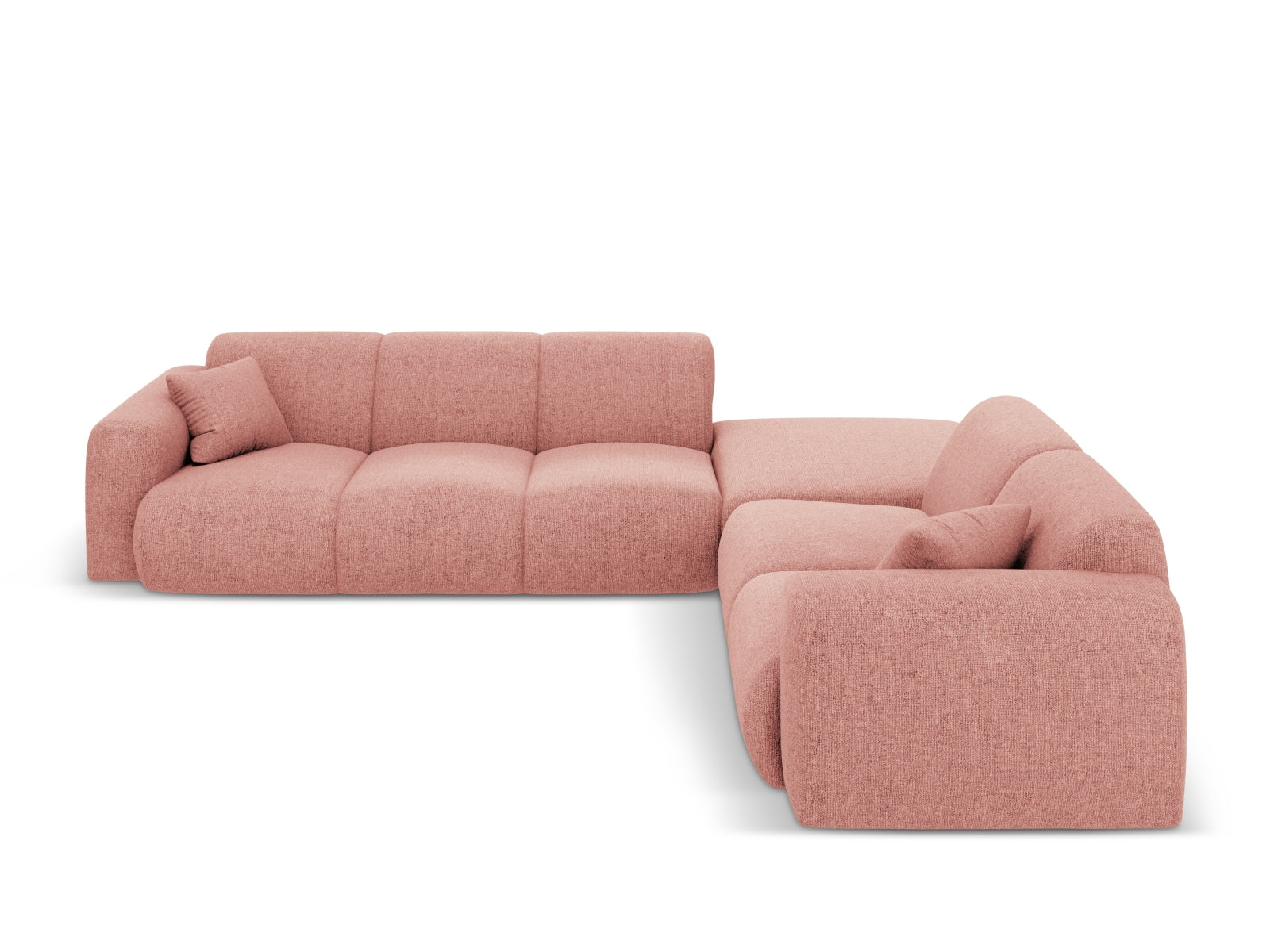 Nolio Ecksofa rechts 4 Sitzer 250cm in Pink präsentiert im Onlineshop von KAQTU Design AG. Ecksofa rechts ist von Cosmopolitan Design