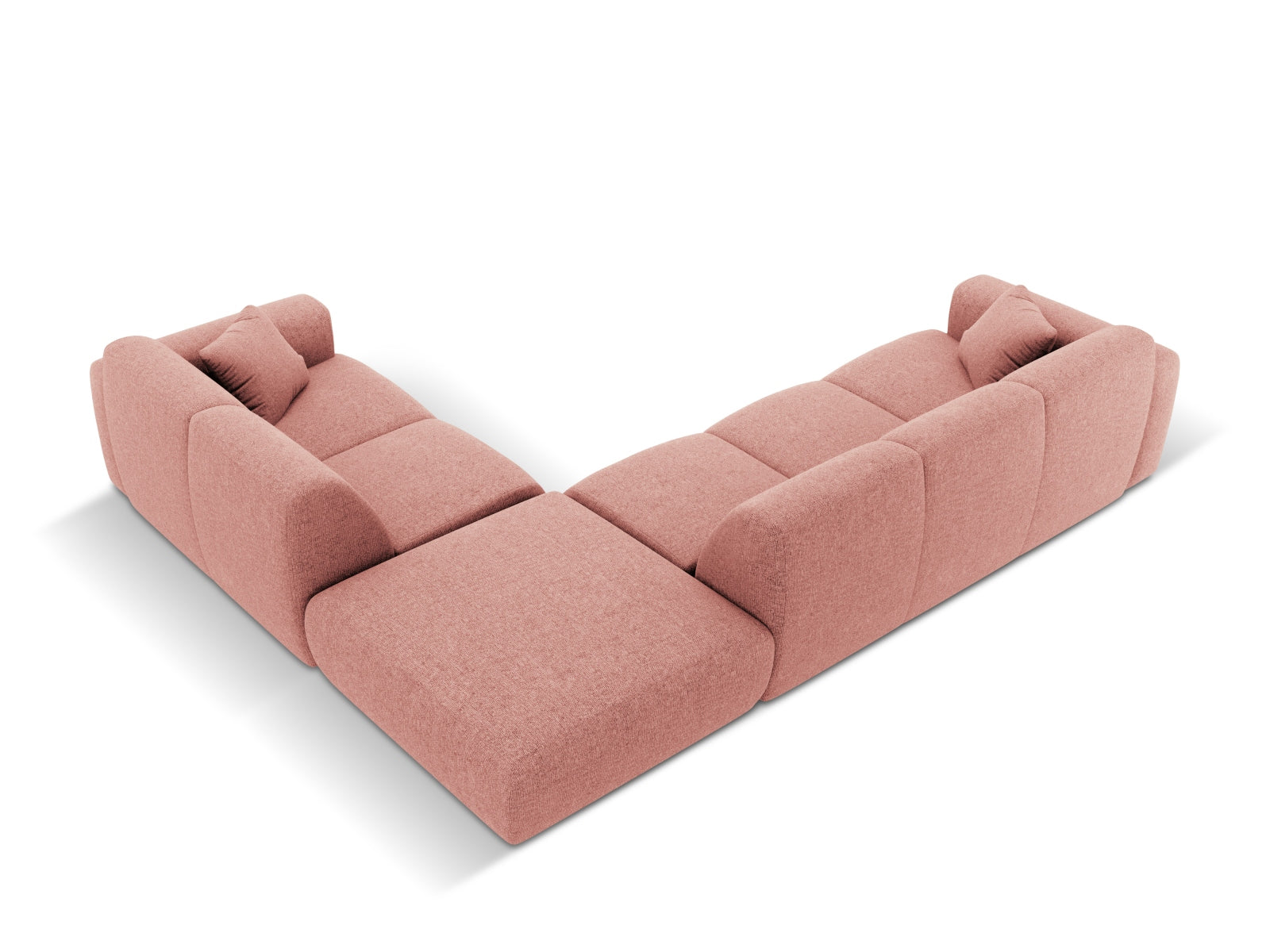 Nolio Ecksofa rechts 4 Sitzer 250cm in Pink präsentiert im Onlineshop von KAQTU Design AG. Ecksofa rechts ist von Cosmopolitan Design