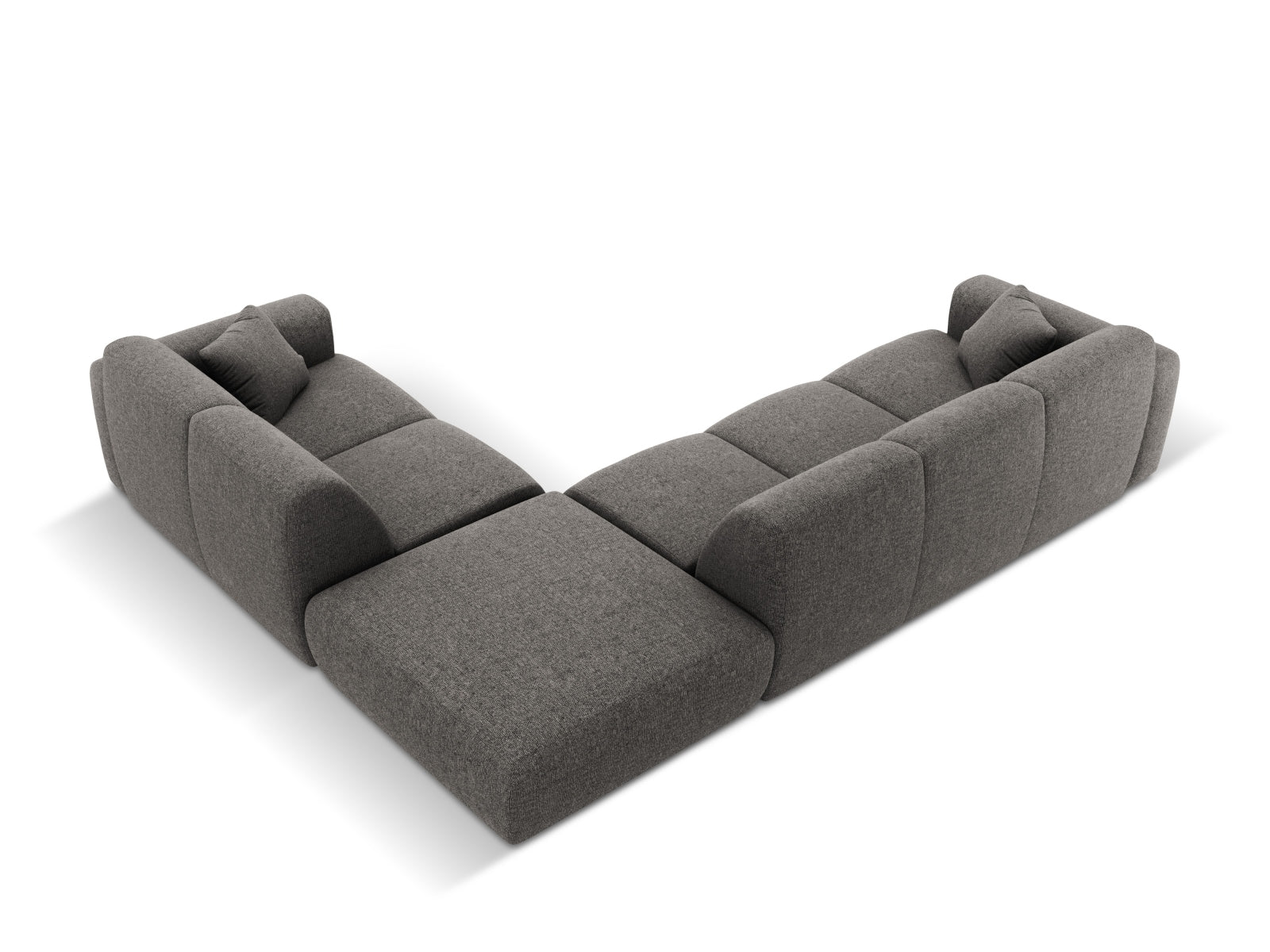Nolio Ecksofa rechts 4 Sitzer 250cm in Grey präsentiert im Onlineshop von KAQTU Design AG. Ecksofa rechts ist von Cosmopolitan Design