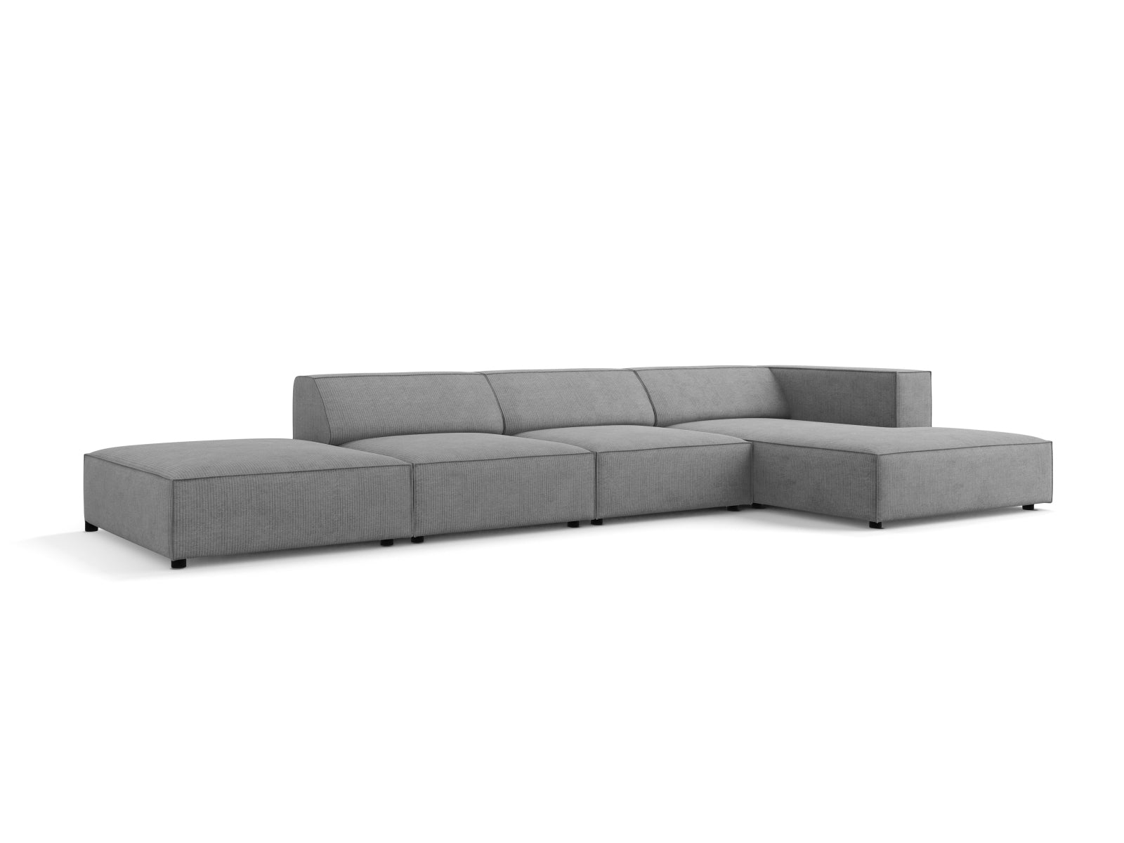 Arendal Ecksofa rechts 5 Sitzer in Dark Grey präsentiert im Onlineshop von KAQTU Design AG. Ecksofa rechts ist von Cosmopolitan Design