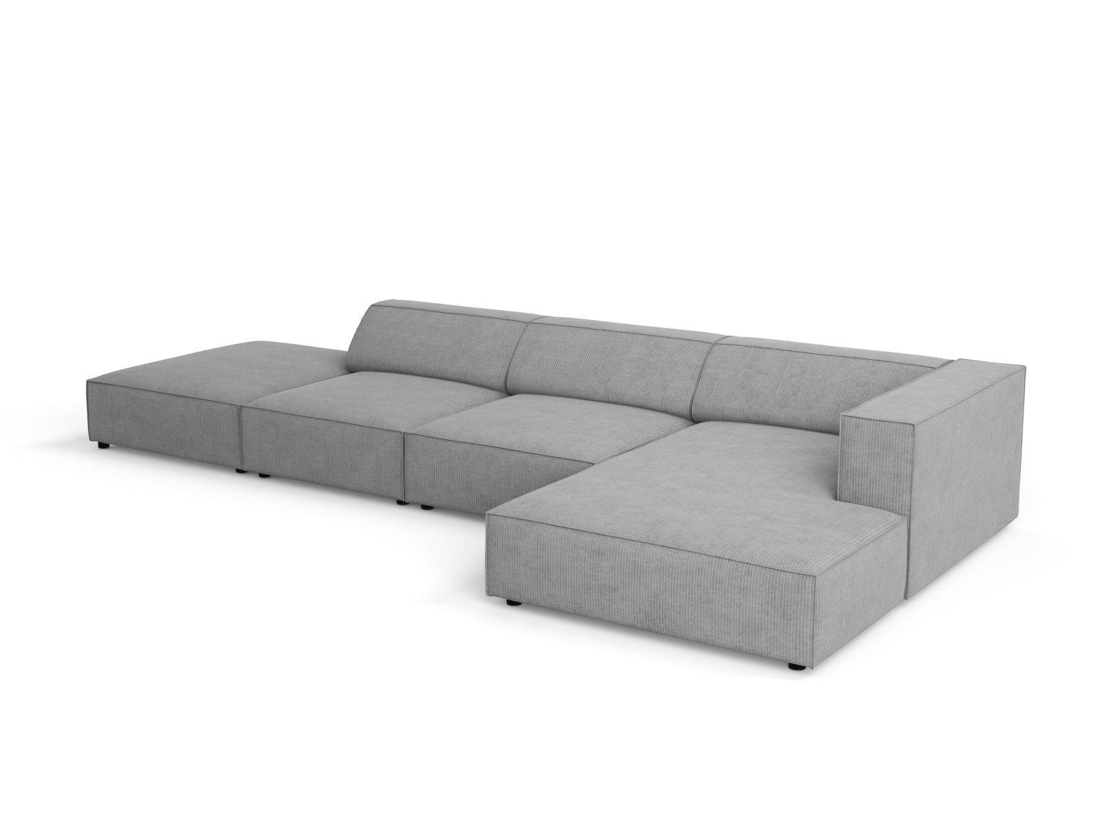 Arendal Ecksofa rechts 5 Sitzer in Dark Grey präsentiert im Onlineshop von KAQTU Design AG. Ecksofa rechts ist von Cosmopolitan Design
