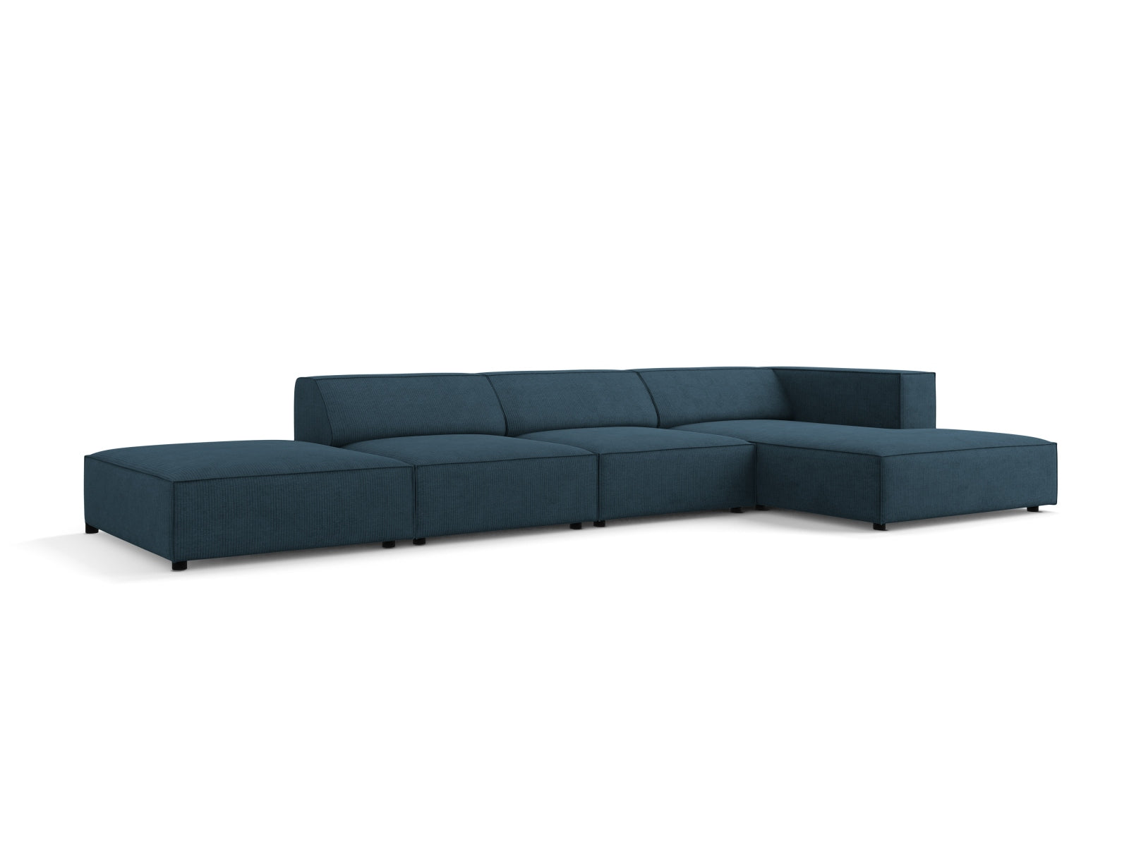 Arendal Ecksofa rechts 5 Sitzer in Navy Blue präsentiert im Onlineshop von KAQTU Design AG. Ecksofa rechts ist von Cosmopolitan Design
