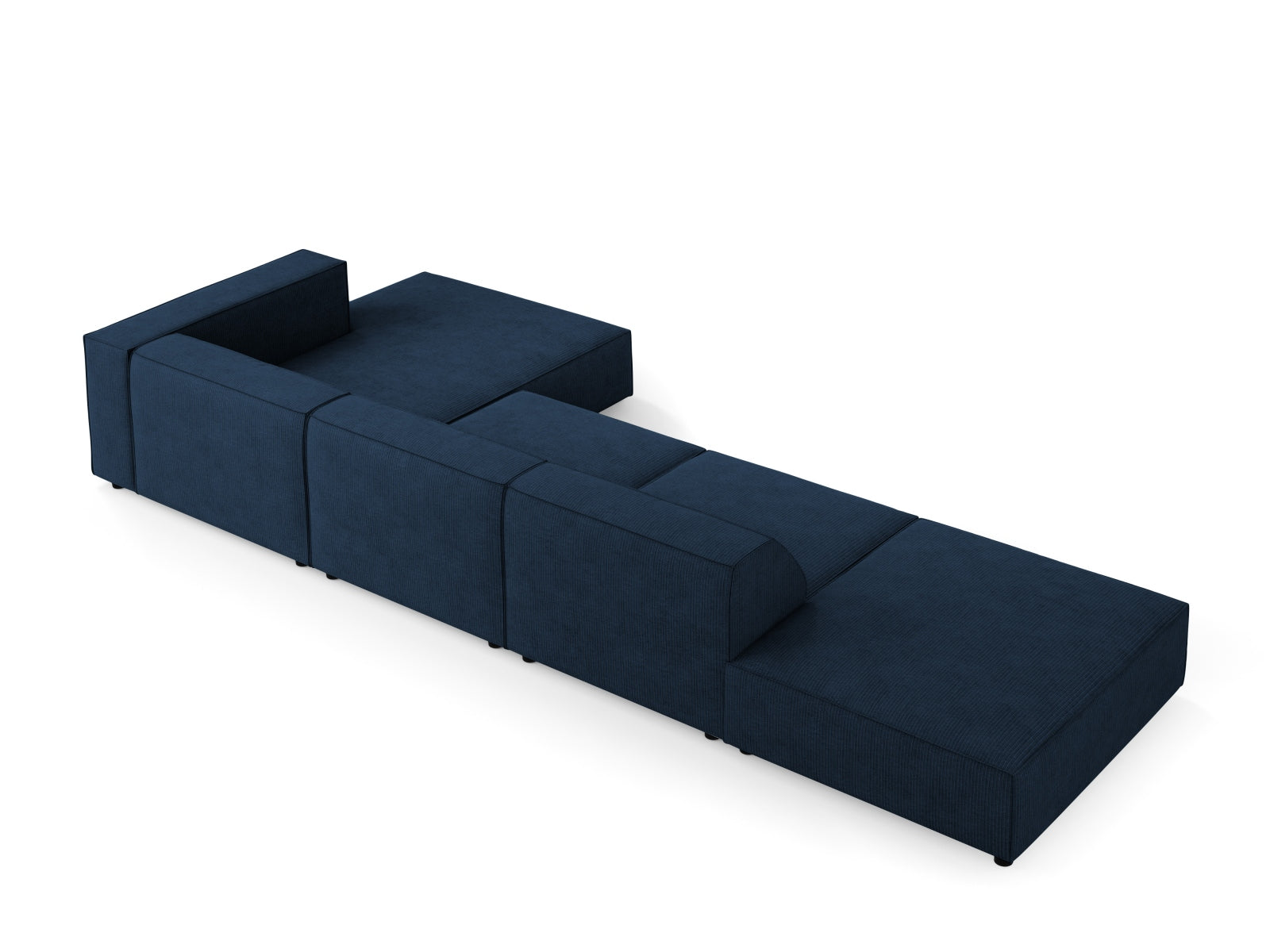 Arendal Ecksofa rechts 5 Sitzer in Royal Blue präsentiert im Onlineshop von KAQTU Design AG. Ecksofa rechts ist von Cosmopolitan Design