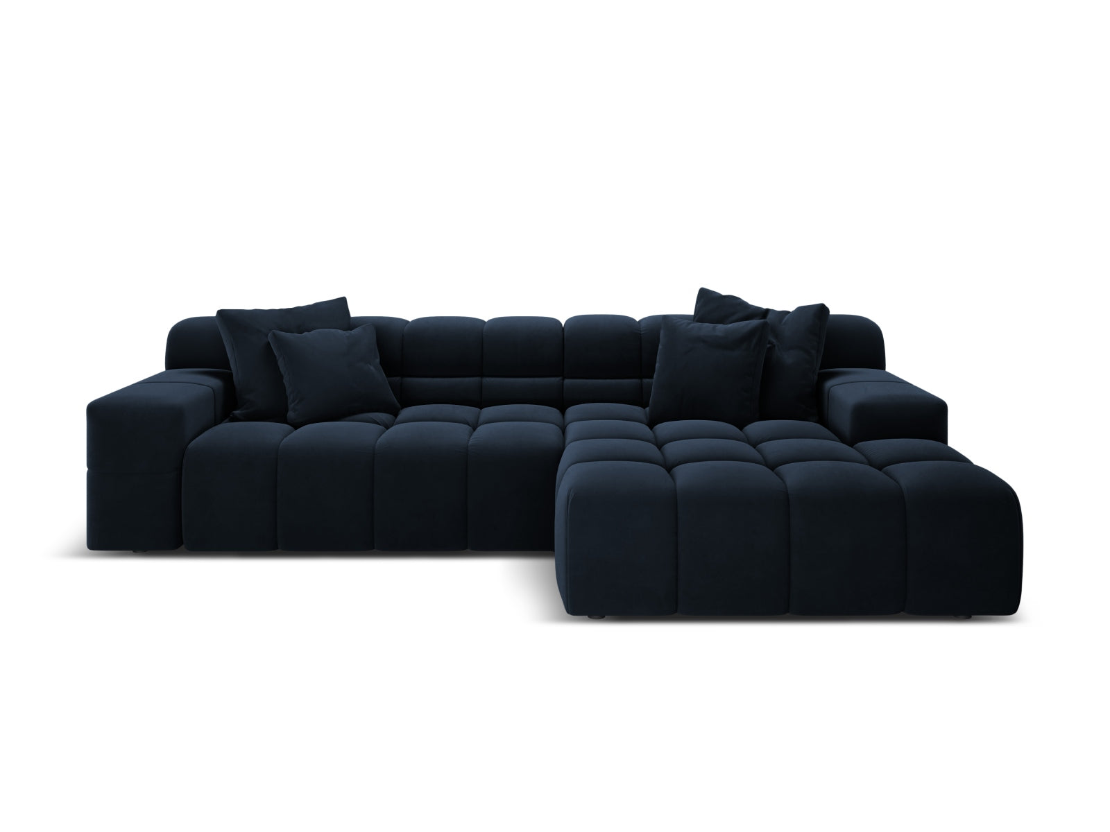 3-Sitzer Ecksofa rechts Hawaii in Navy Blue-Magic Velvet präsentiert im Onlineshop von KAQTU Design AG. Ecksofa rechts ist von Cosmopolitan Design