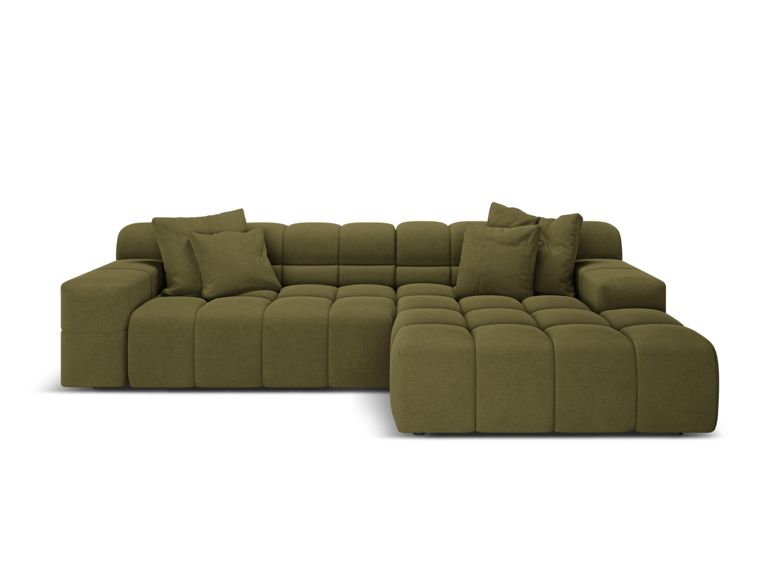 3-Sitzer Ecksofa rechts Hawaii in Green-Moly präsentiert im Onlineshop von KAQTU Design AG. Ecksofa rechts ist von Cosmopolitan Design