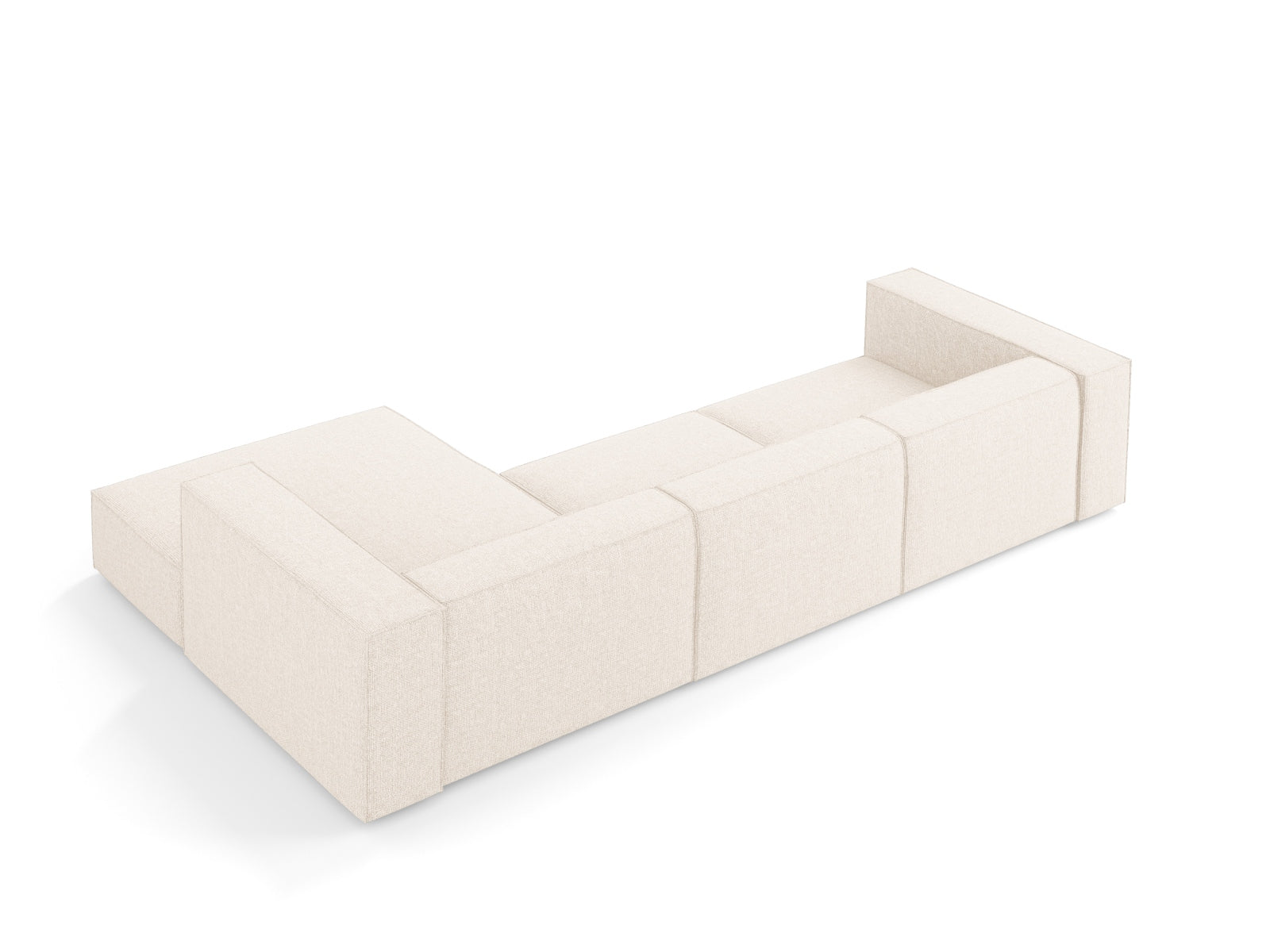 Arendal Ecksofa rechts 4 Sitzer in Light Beige präsentiert im Onlineshop von KAQTU Design AG. Ecksofa rechts ist von Cosmopolitan Design