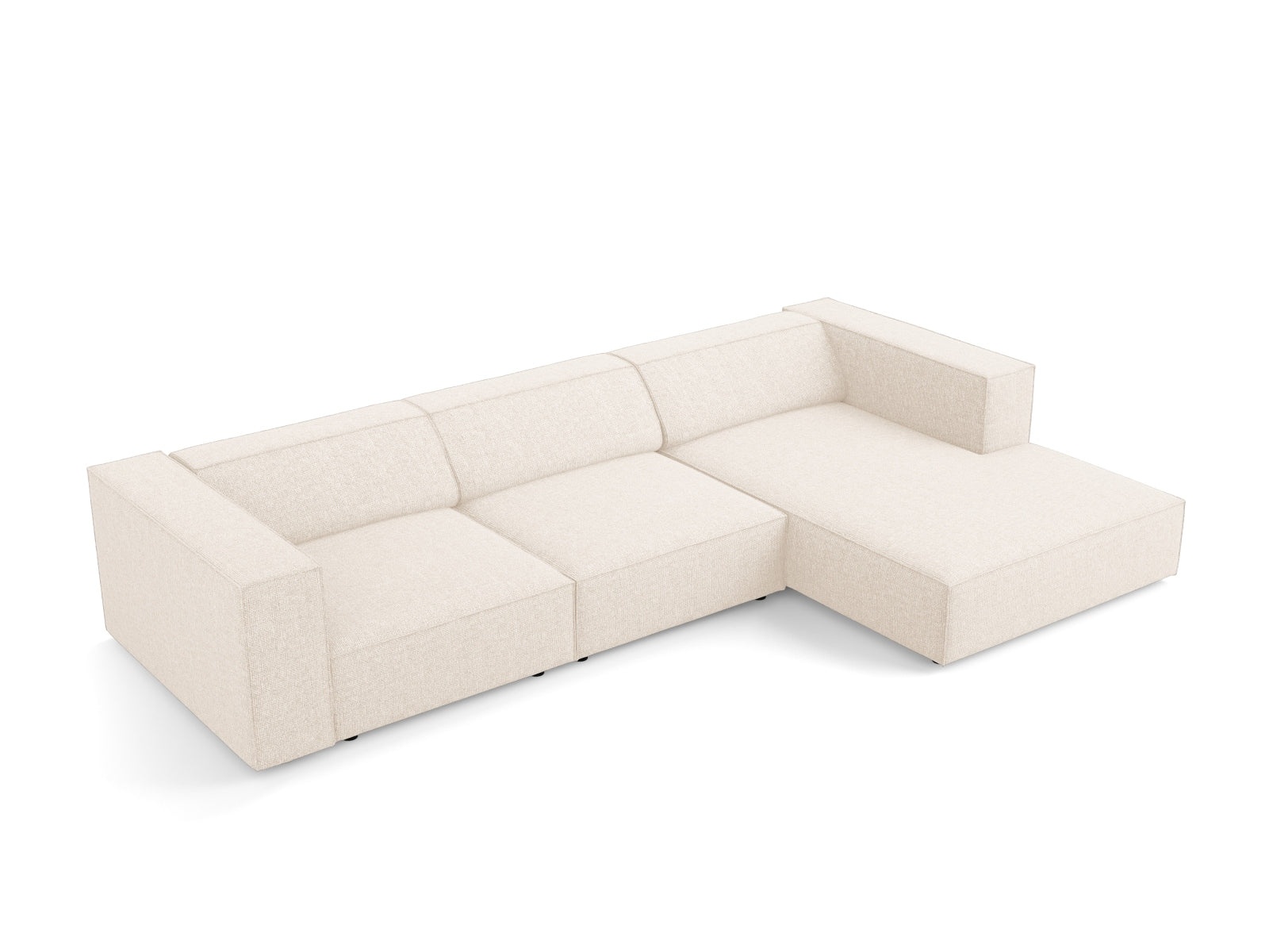 Arendal Ecksofa rechts 4 Sitzer in Light Beige präsentiert im Onlineshop von KAQTU Design AG. Ecksofa rechts ist von Cosmopolitan Design