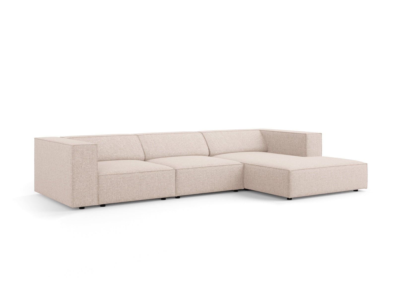 Arendal Ecksofa rechts 4 Sitzer in Beige präsentiert im Onlineshop von KAQTU Design AG. Ecksofa rechts ist von Cosmopolitan Design