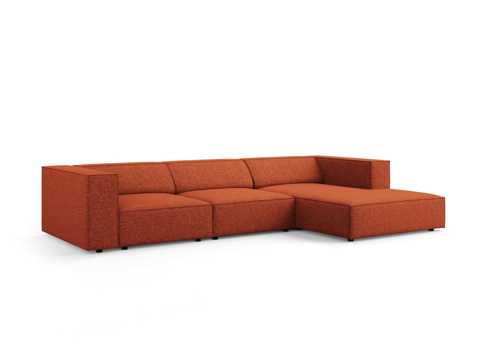 Arendal Ecksofa rechts 4 Sitzer in Terracotta präsentiert im Onlineshop von KAQTU Design AG. Ecksofa rechts ist von Cosmopolitan Design