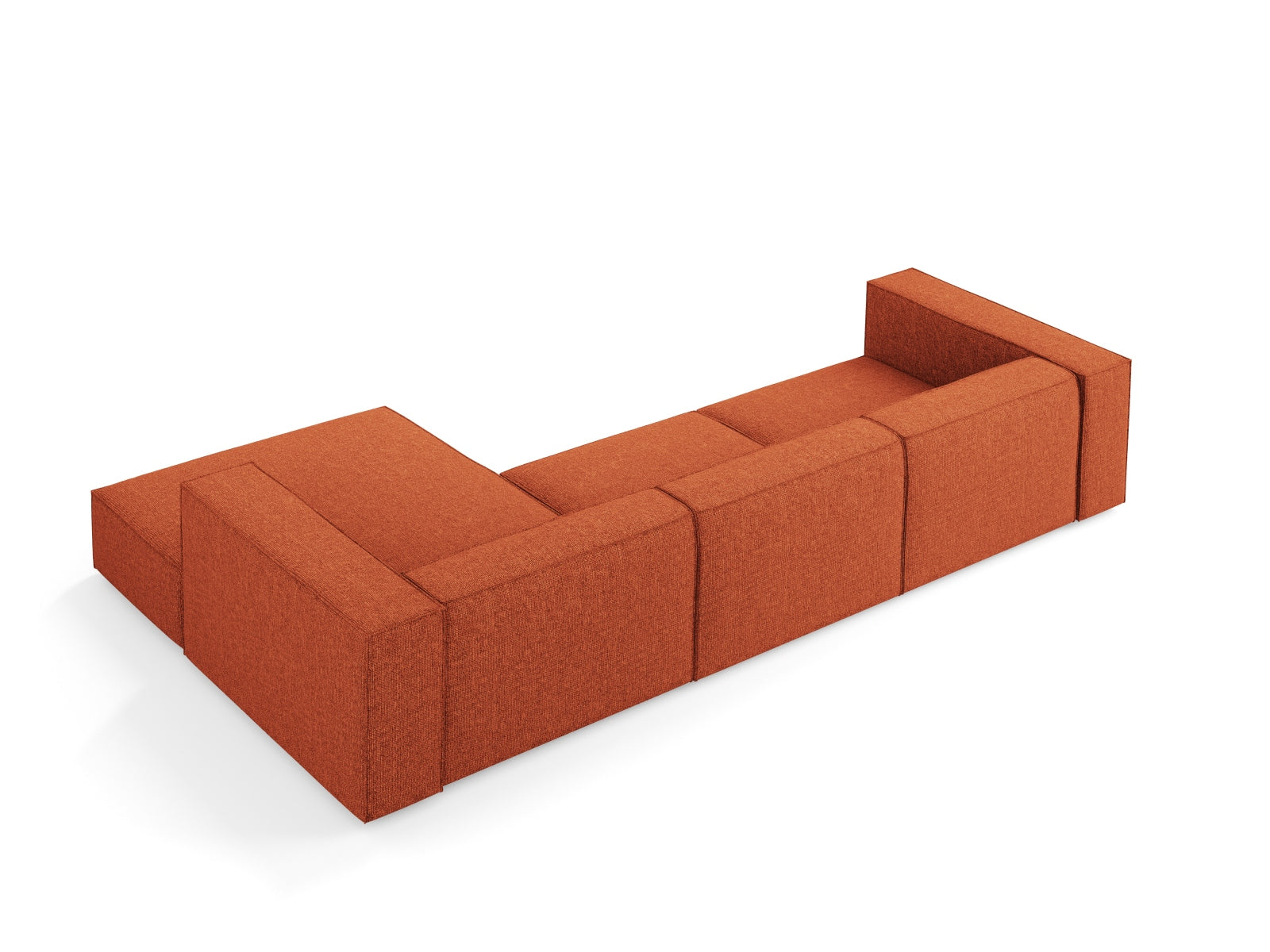 Arendal Ecksofa rechts 4 Sitzer in Terracotta präsentiert im Onlineshop von KAQTU Design AG. Ecksofa rechts ist von Cosmopolitan Design