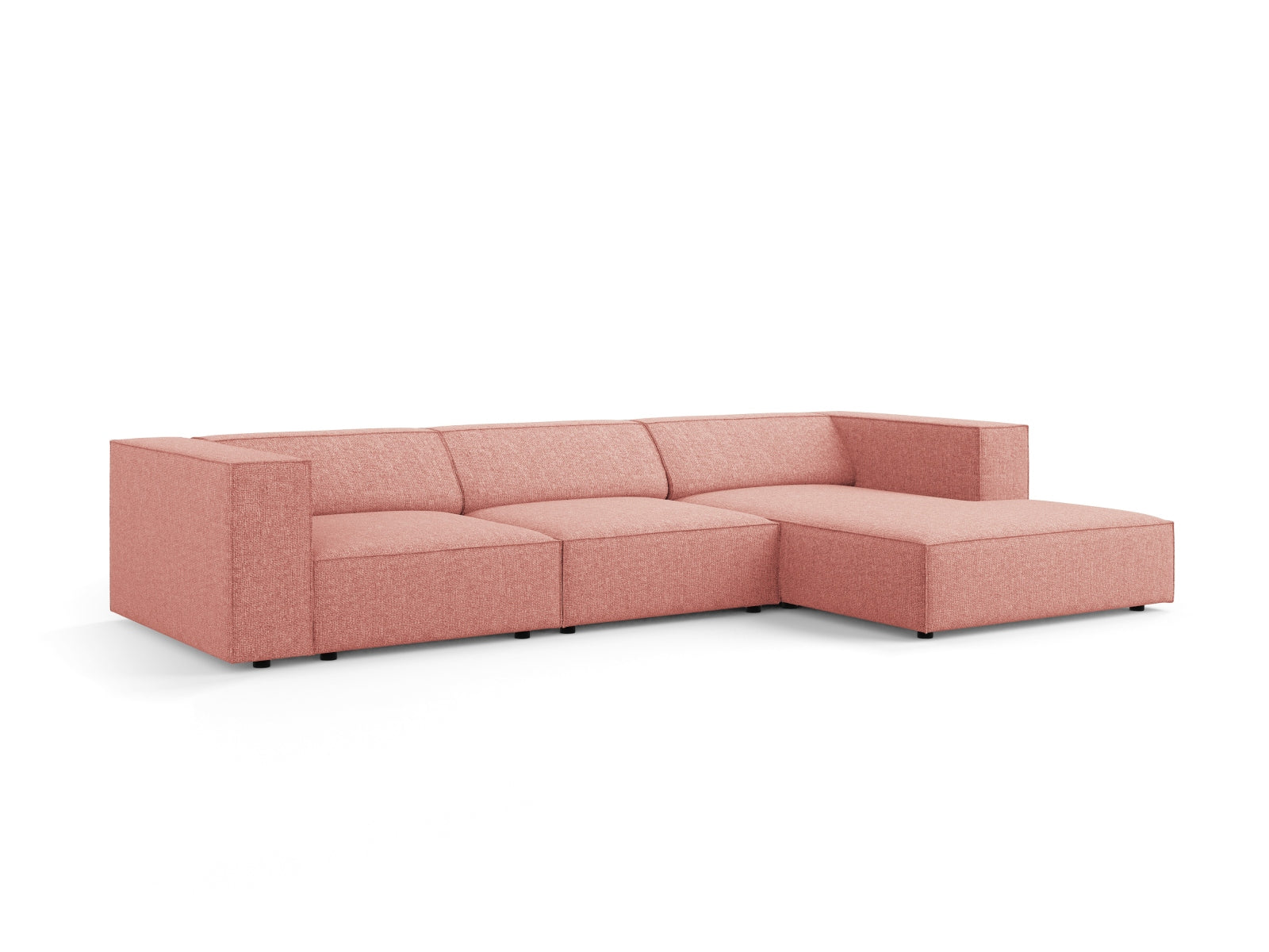 Arendal Ecksofa rechts 4 Sitzer in Pink präsentiert im Onlineshop von KAQTU Design AG. Ecksofa rechts ist von Cosmopolitan Design