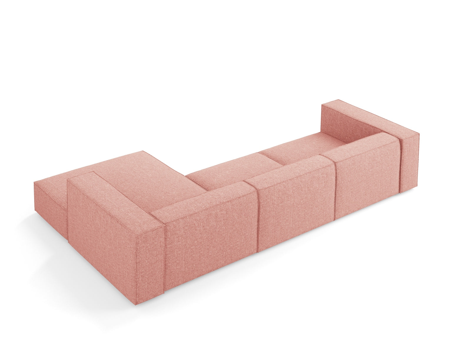 Arendal Ecksofa rechts 4 Sitzer in Pink präsentiert im Onlineshop von KAQTU Design AG. Ecksofa rechts ist von Cosmopolitan Design