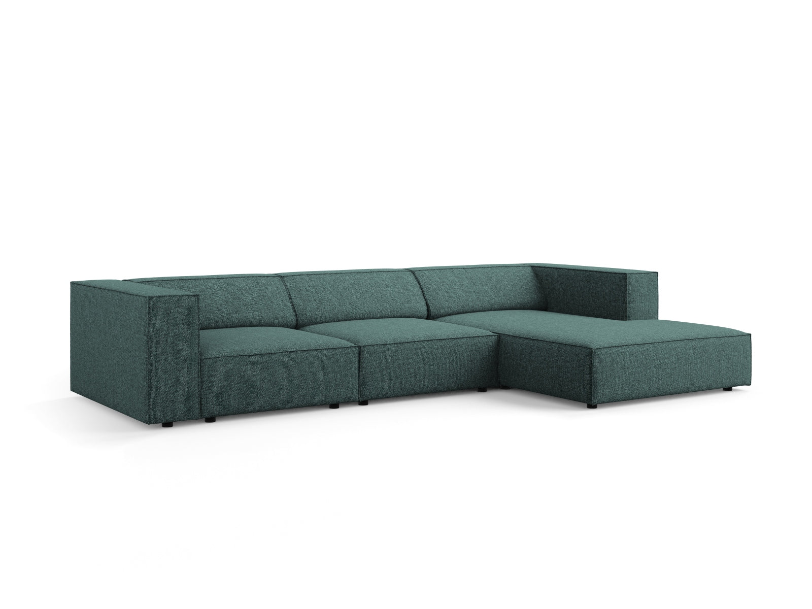 Arendal Ecksofa rechts 4 Sitzer in Petrol präsentiert im Onlineshop von KAQTU Design AG. Ecksofa rechts ist von Cosmopolitan Design