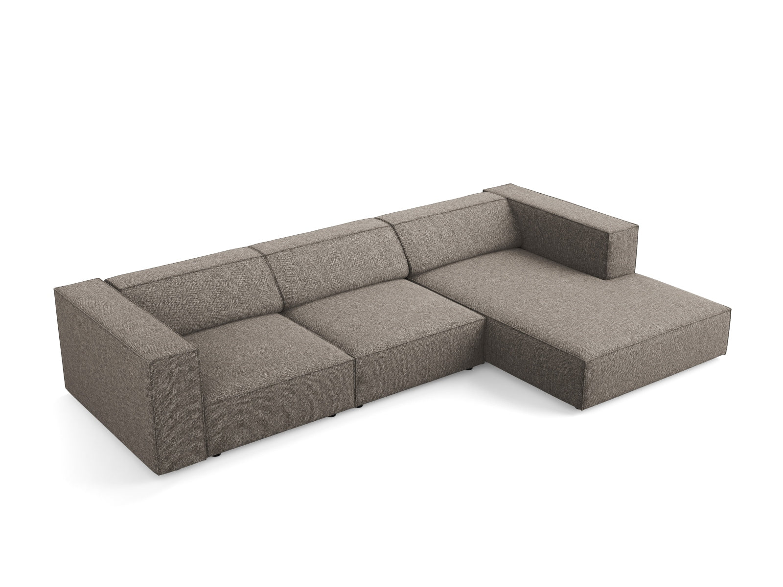 Arendal Ecksofa rechts 4 Sitzer in Grey präsentiert im Onlineshop von KAQTU Design AG. Ecksofa rechts ist von Cosmopolitan Design