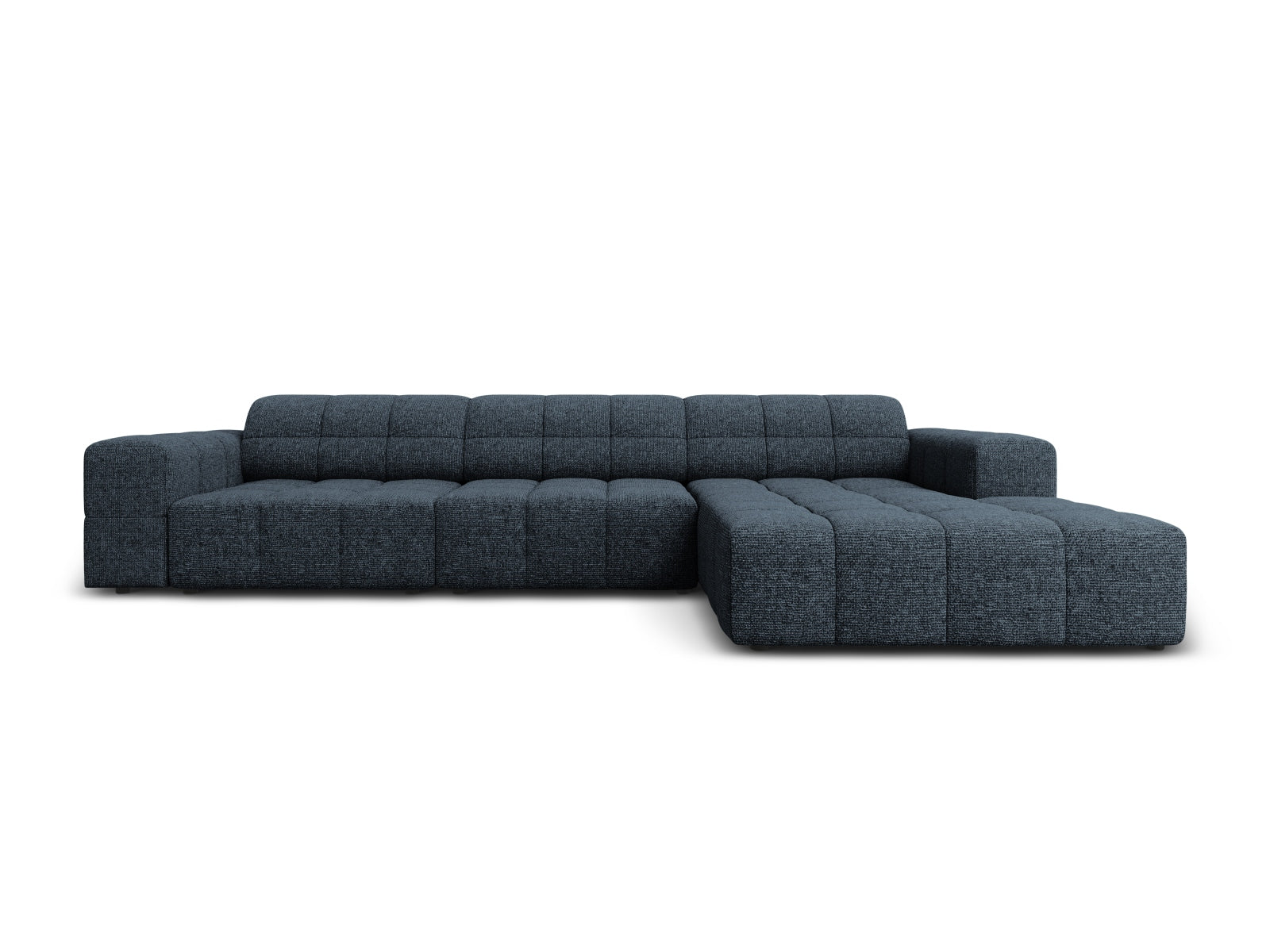 Chicago Ecksofa rechts 4 Sitzer 166cm in Royal Blue-Haga präsentiert im Onlineshop von KAQTU Design AG. L-Sofa rechts ist von Cosmopolitan Design
