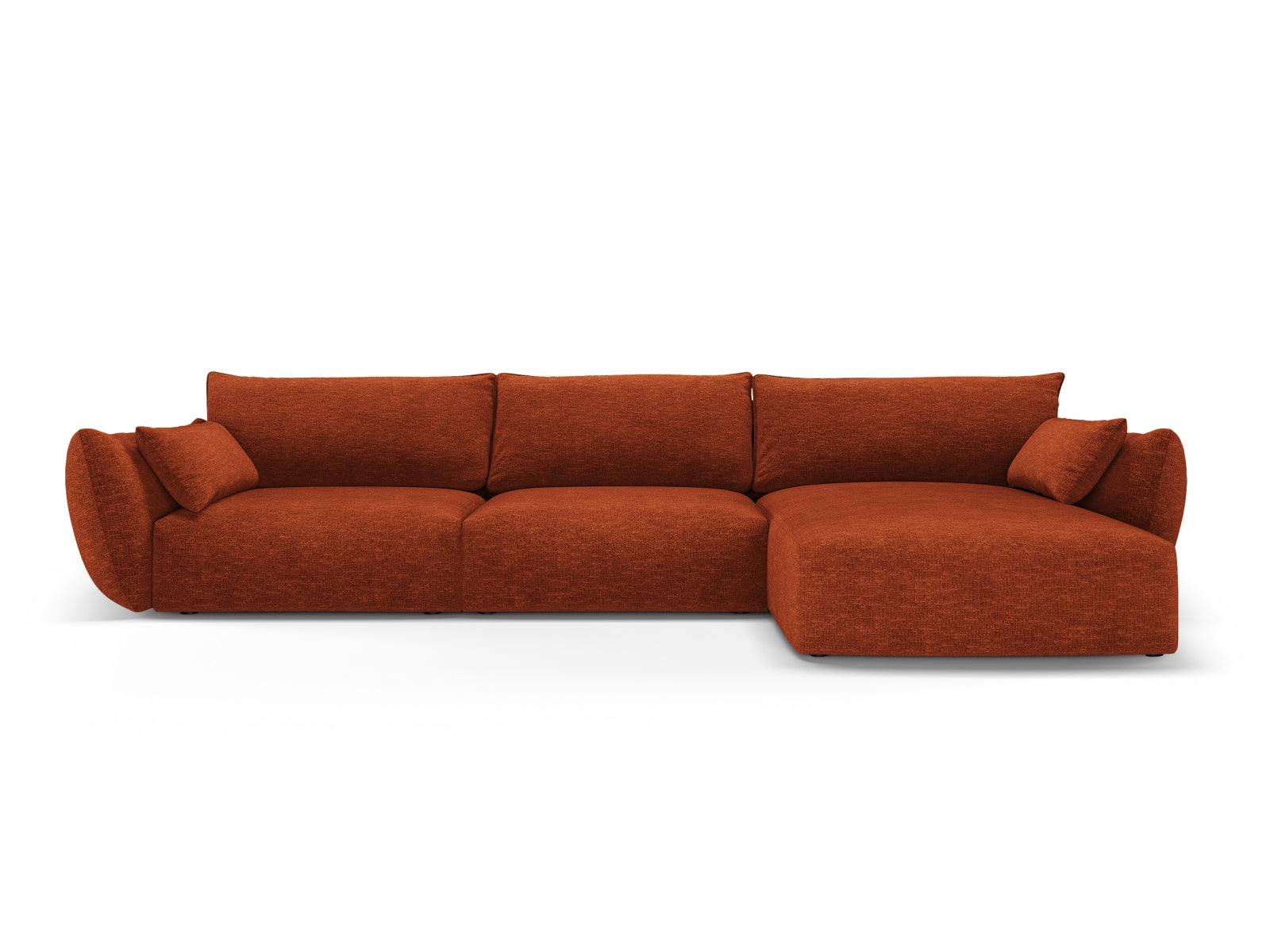 4-Sitzer Ecksofa rechts Matera in Terracotta-Haga präsentiert im Onlineshop von KAQTU Design AG. Ecksofa rechts ist von Cosmopolitan Design