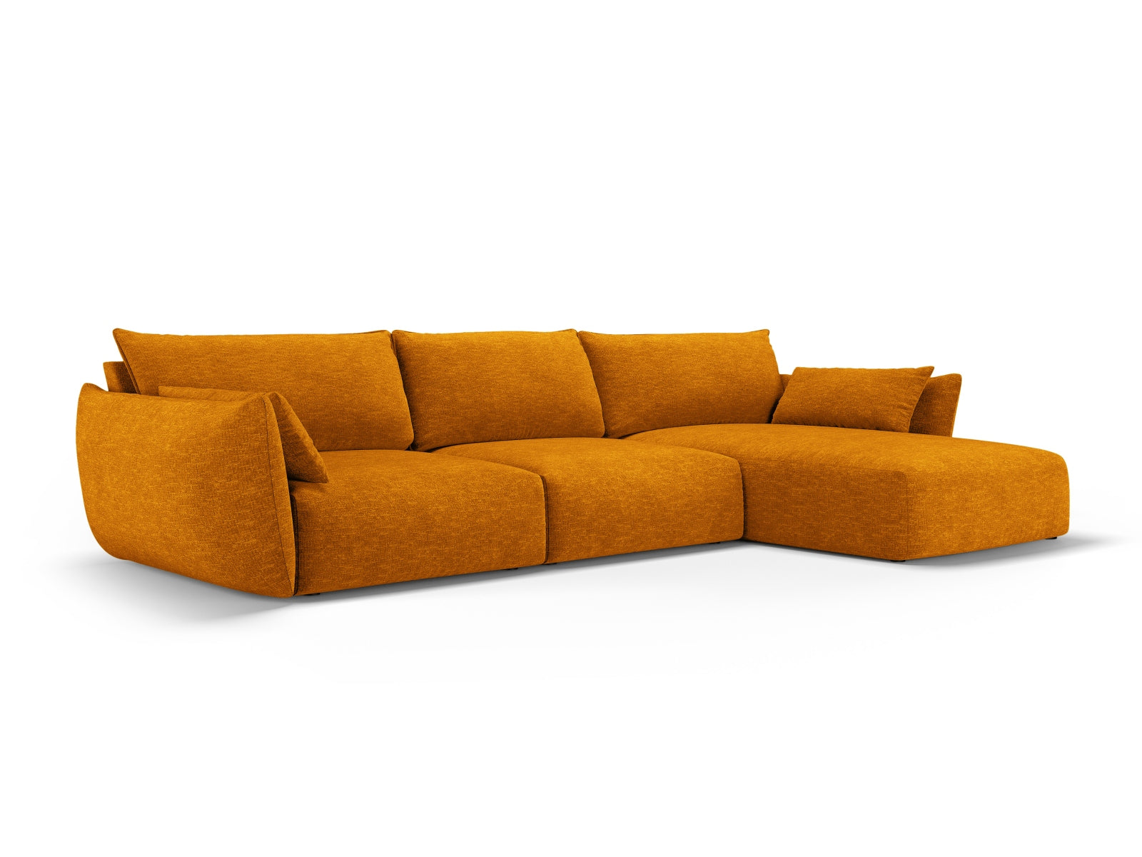 Stylisches 4-Sitzer Ecksofa rechts Matera in modernem Design, ideal für gemütliche Wohnzimmer, erhältlich bei KAQTU Design AG.