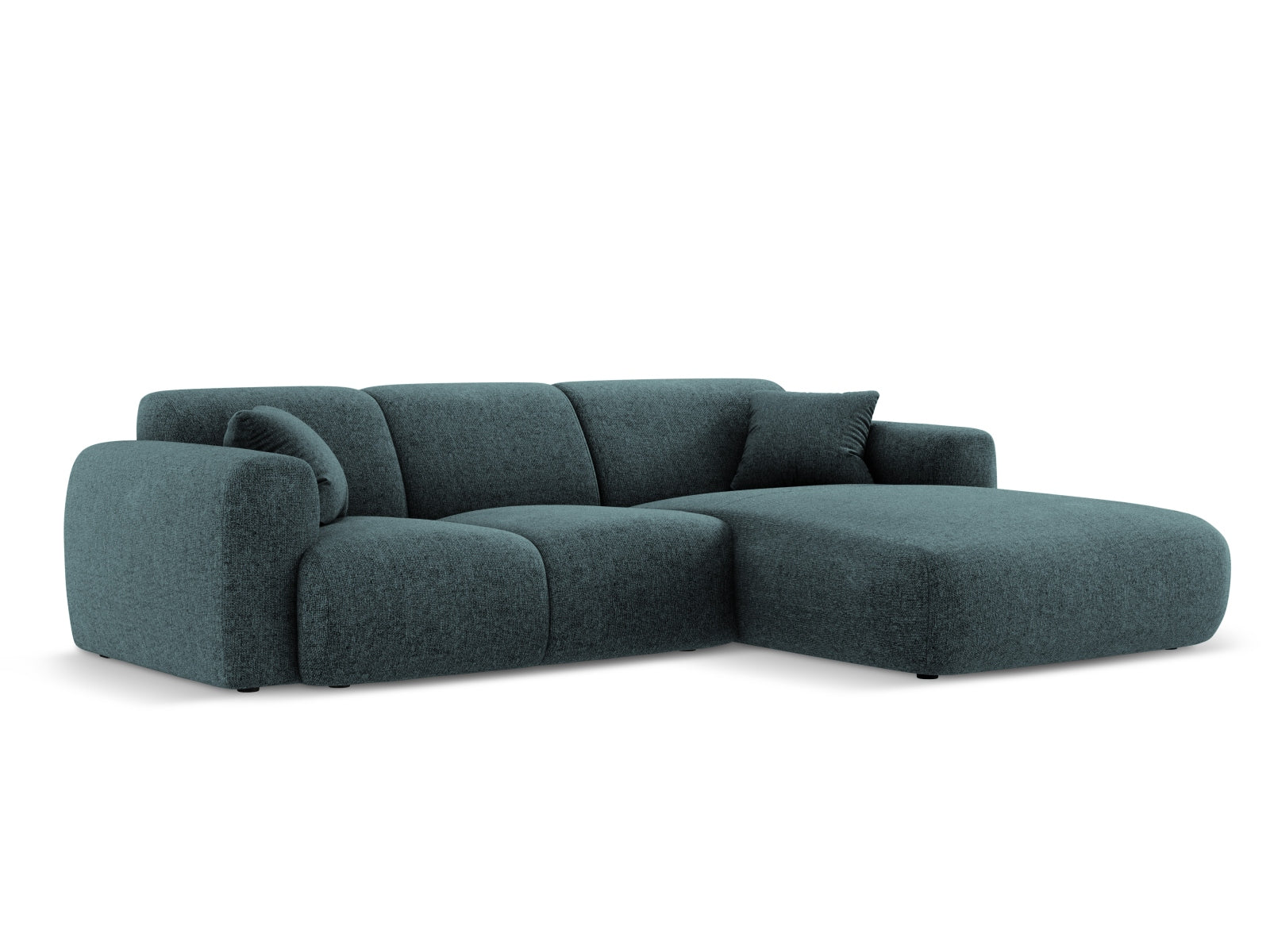 Nolio Ecksofa rechts 4 Sitzer 170cm in Petrol präsentiert im Onlineshop von KAQTU Design AG. Ecksofa rechts ist von Cosmopolitan Design
