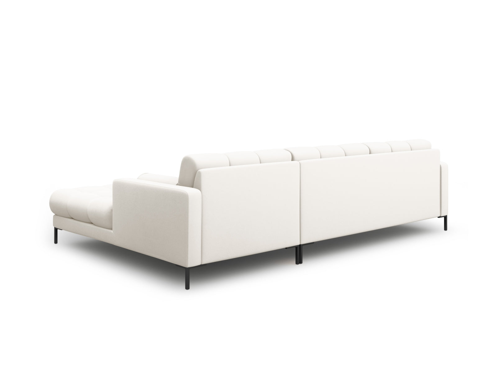 Modernes 5-Sitzer Ecksofa rechts Bali in stilvollem Beige, perfekt für entspannte Stunden und stilvolle Einrichtungsideen.