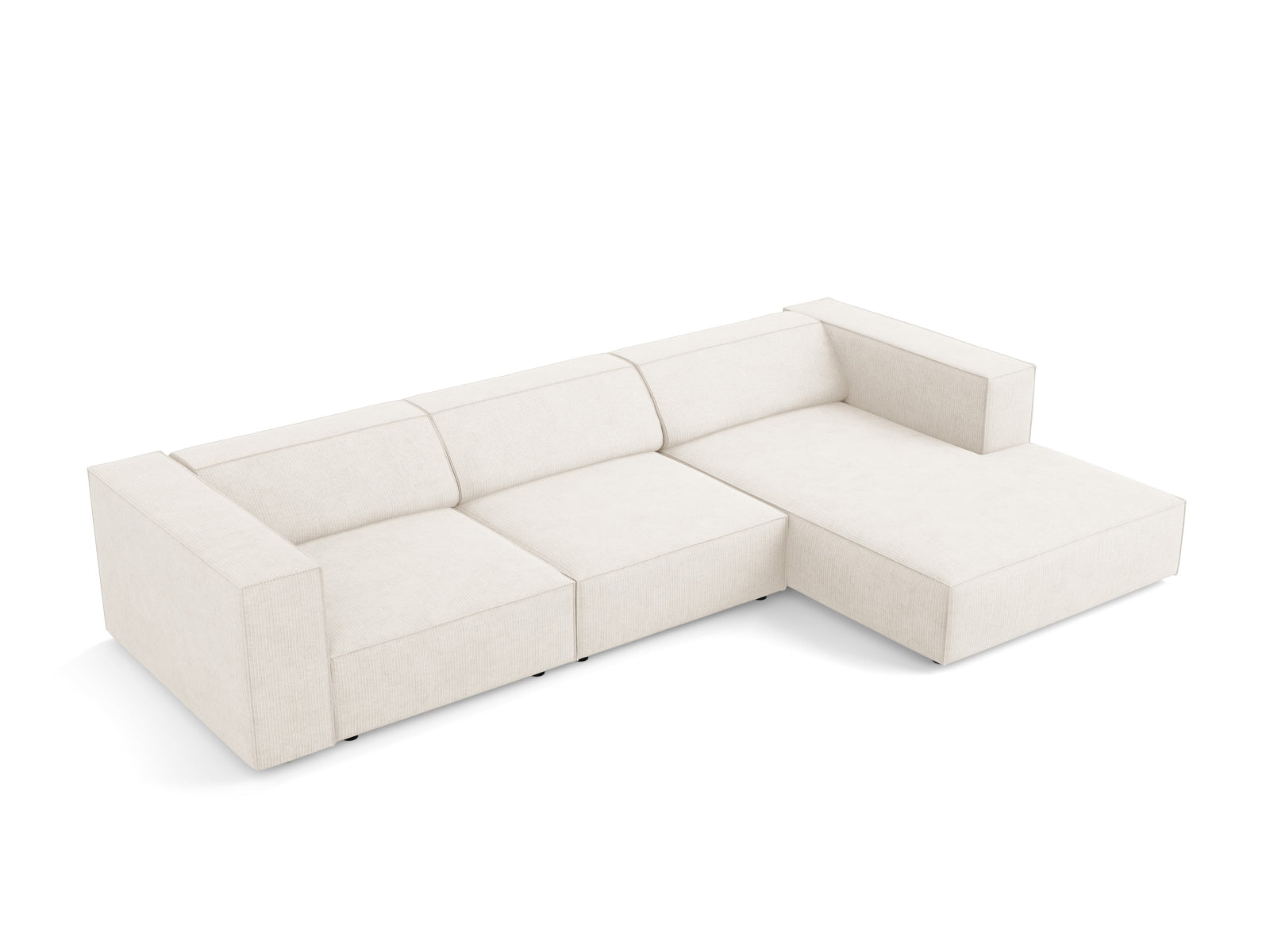 Arendal Ecksofa rechts 4 Sitzer in Ivory präsentiert im Onlineshop von KAQTU Design AG. Ecksofa rechts ist von Cosmopolitan Design