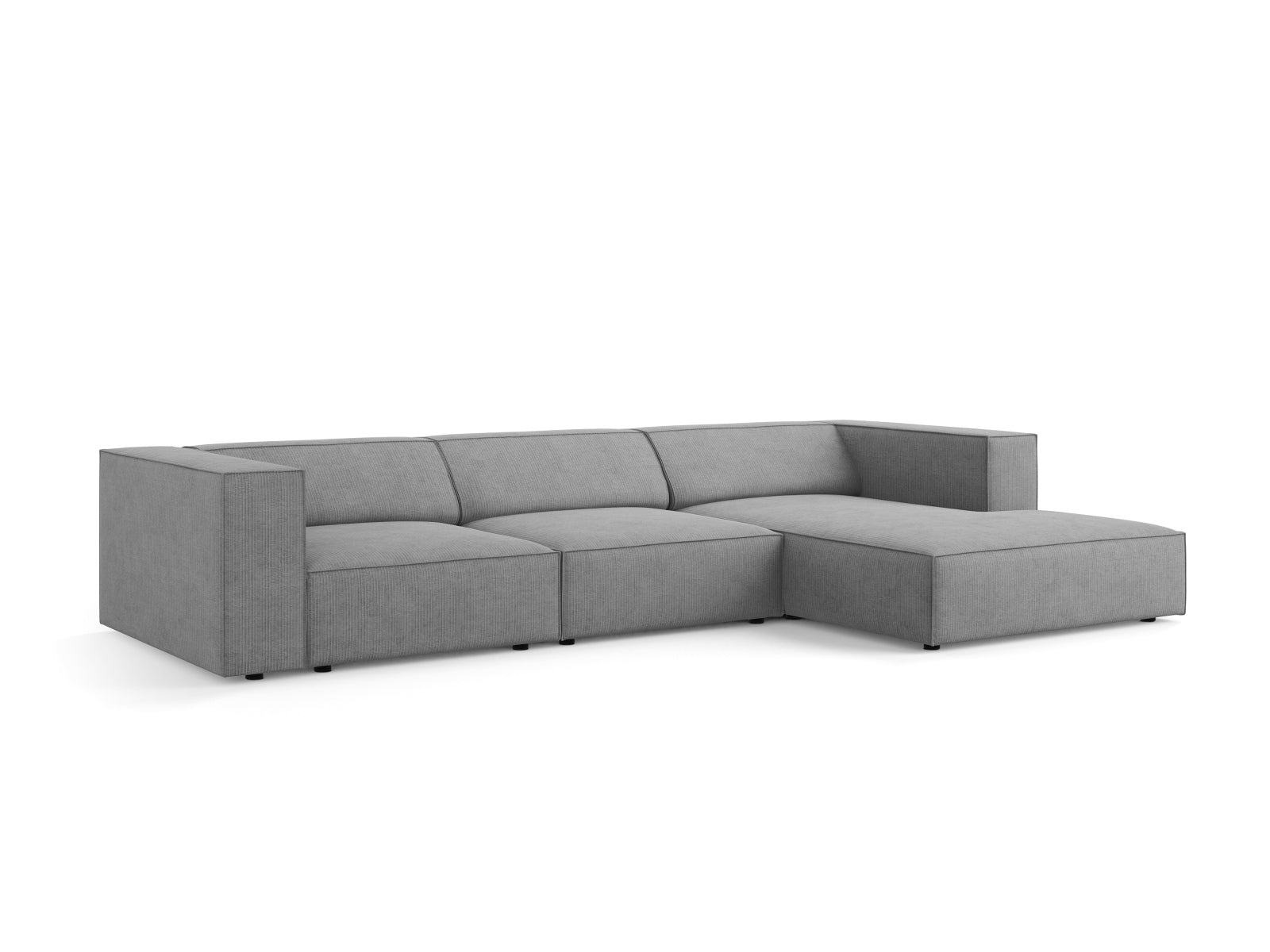 Arendal Ecksofa rechts 4 Sitzer in Dark Grey präsentiert im Onlineshop von KAQTU Design AG. Ecksofa rechts ist von Cosmopolitan Design