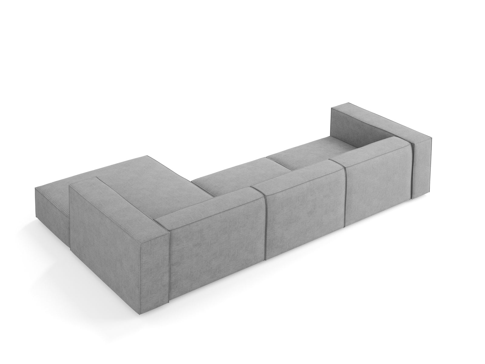 Arendal Ecksofa rechts 4 Sitzer in Dark Grey präsentiert im Onlineshop von KAQTU Design AG. Ecksofa rechts ist von Cosmopolitan Design