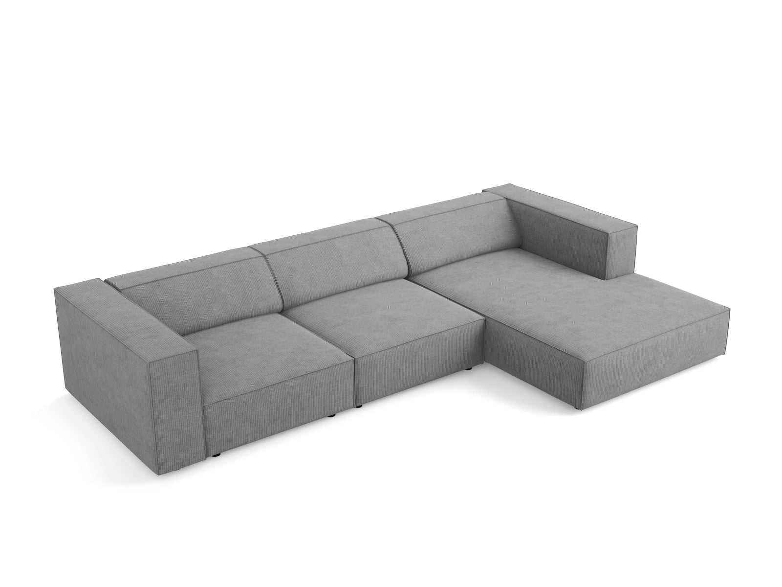 Arendal Ecksofa rechts 4 Sitzer in Dark Grey präsentiert im Onlineshop von KAQTU Design AG. Ecksofa rechts ist von Cosmopolitan Design
