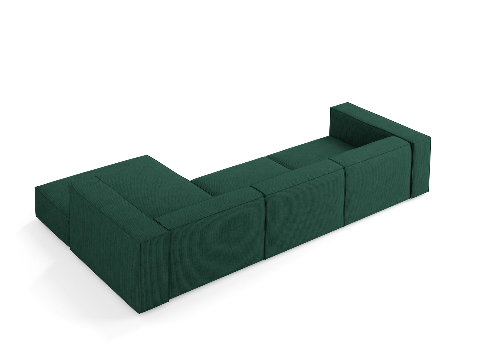 Arendal Ecksofa rechts 4 Sitzer in Bottle Green präsentiert im Onlineshop von KAQTU Design AG. Ecksofa rechts ist von Cosmopolitan Design