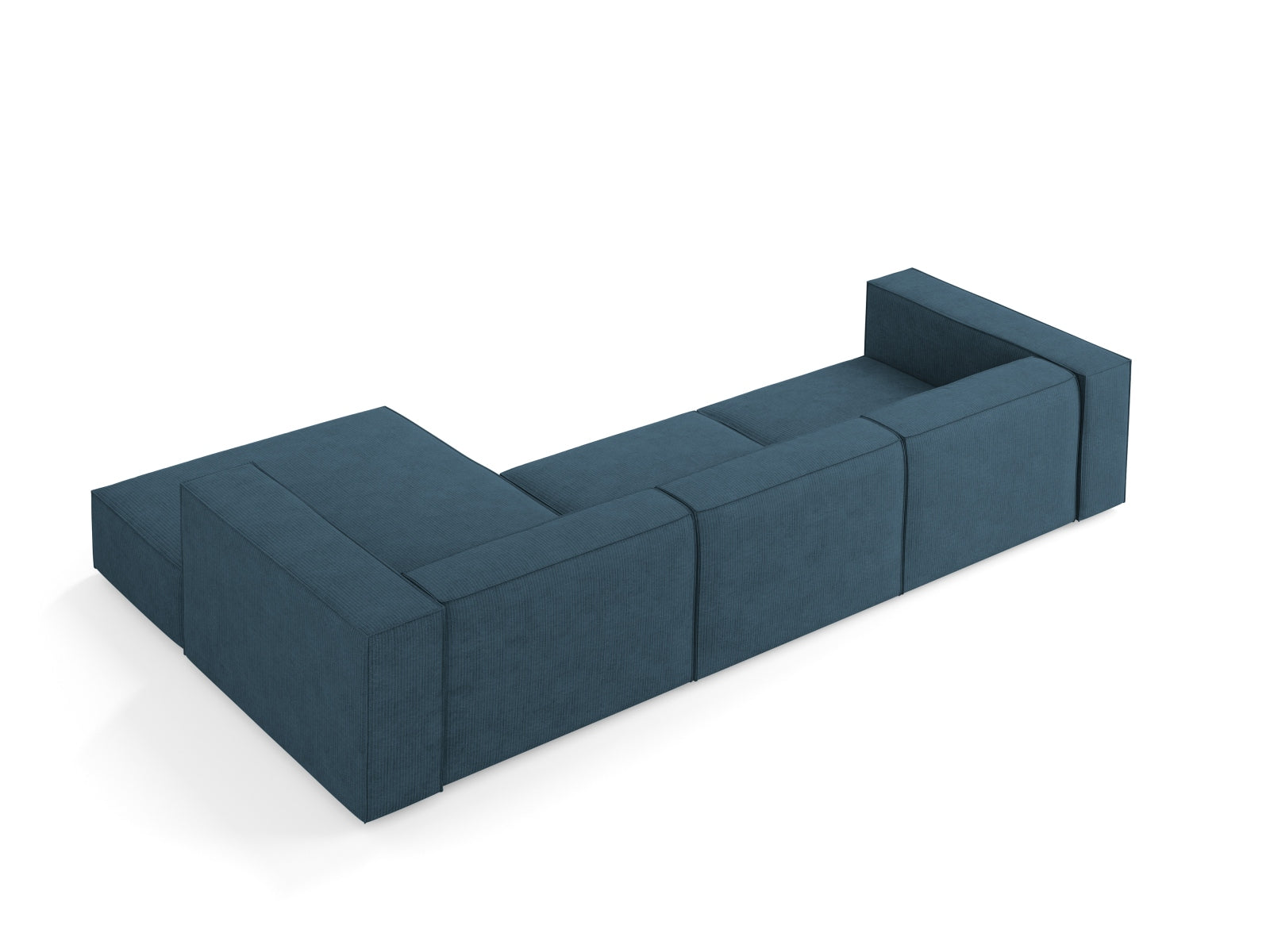 Arendal Ecksofa rechts 4 Sitzer in Navy Blue präsentiert im Onlineshop von KAQTU Design AG. Ecksofa rechts ist von Cosmopolitan Design