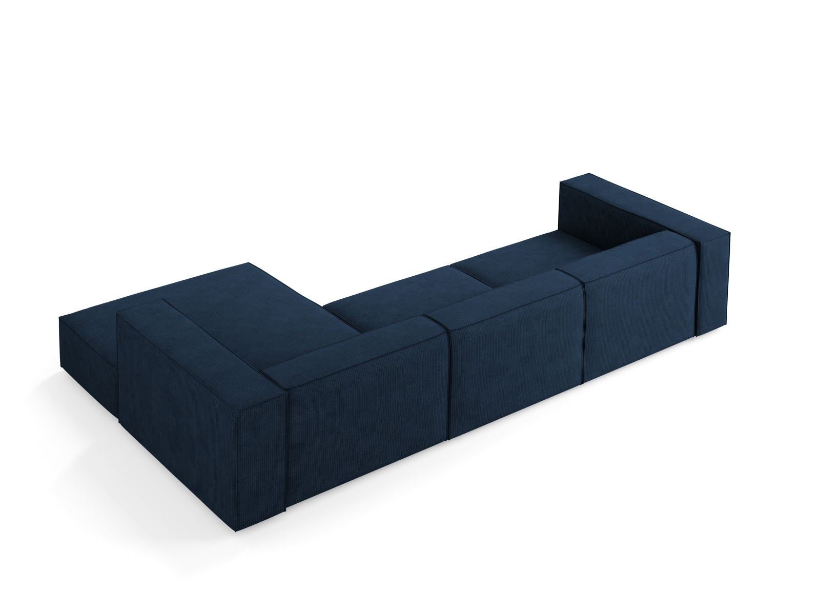 Arendal Ecksofa rechts 4 Sitzer in Royal Blue präsentiert im Onlineshop von KAQTU Design AG. Ecksofa rechts ist von Cosmopolitan Design