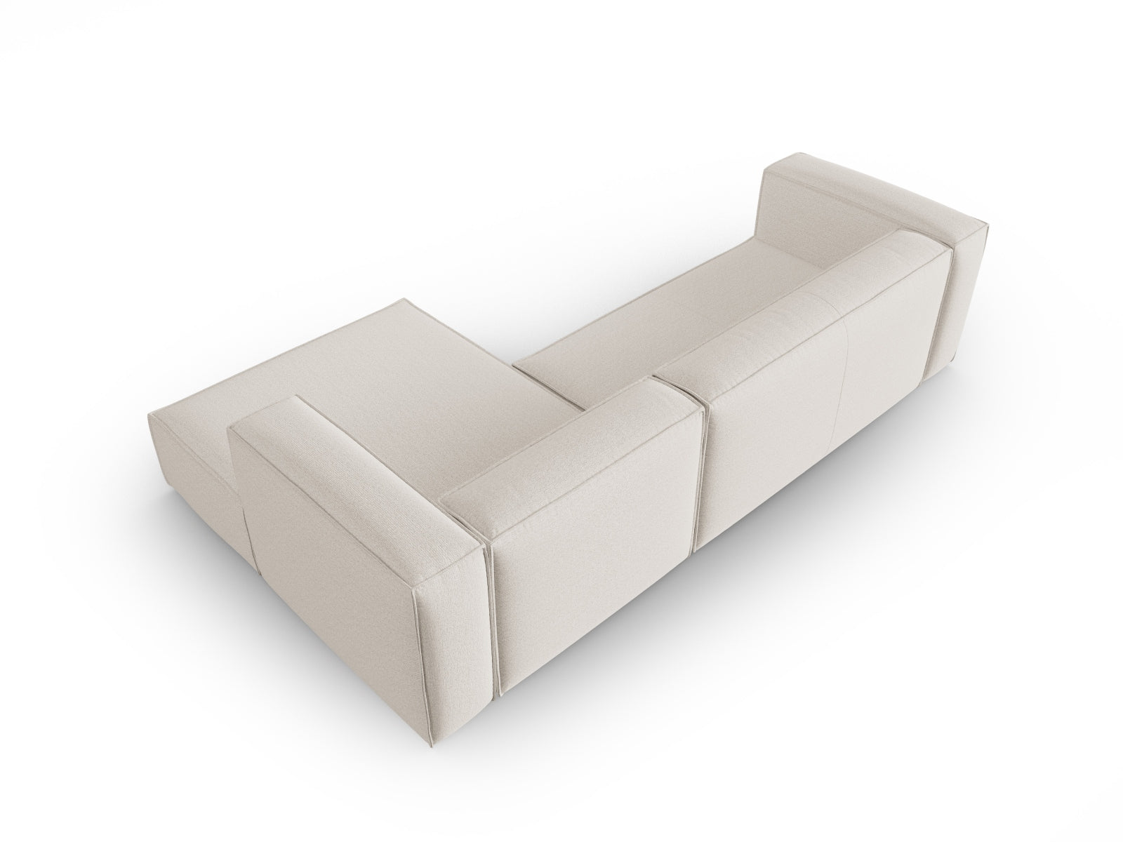 Mackay Ecksofa rechts 4 Sitzer in Ivory präsentiert im Onlineshop von KAQTU Design AG. Ecksofa rechts ist von Cosmopolitan Design