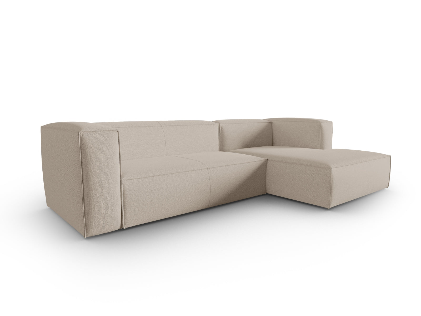 Mackay Ecksofa rechts 4 Sitzer in Beige präsentiert im Onlineshop von KAQTU Design AG. Ecksofa rechts ist von Cosmopolitan Design