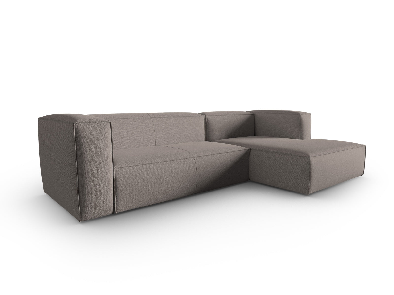 Mackay Ecksofa rechts 4 Sitzer in Cappuccino präsentiert im Onlineshop von KAQTU Design AG. Ecksofa rechts ist von Cosmopolitan Design