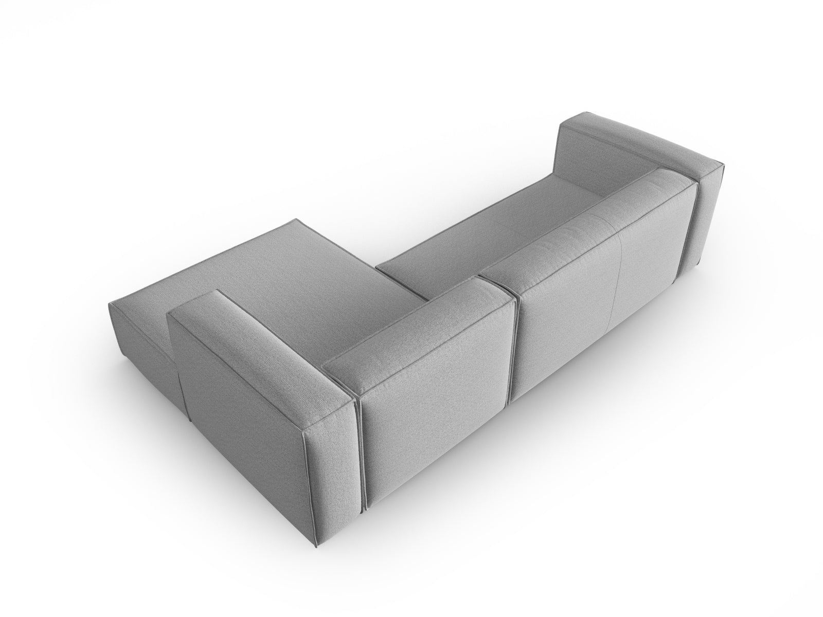 Mackay Ecksofa rechts 4 Sitzer in Grey präsentiert im Onlineshop von KAQTU Design AG. Ecksofa rechts ist von Cosmopolitan Design