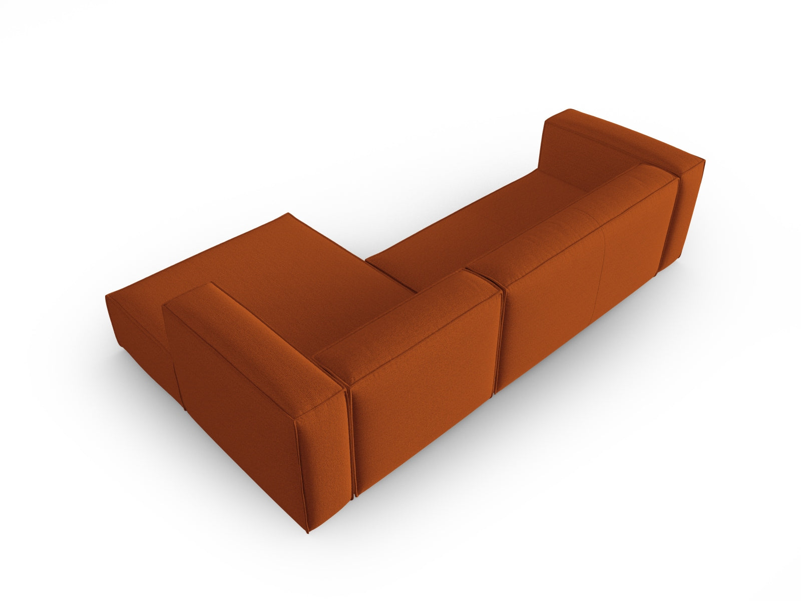 Mackay Ecksofa rechts 4 Sitzer in Terracotta präsentiert im Onlineshop von KAQTU Design AG. Ecksofa rechts ist von Cosmopolitan Design