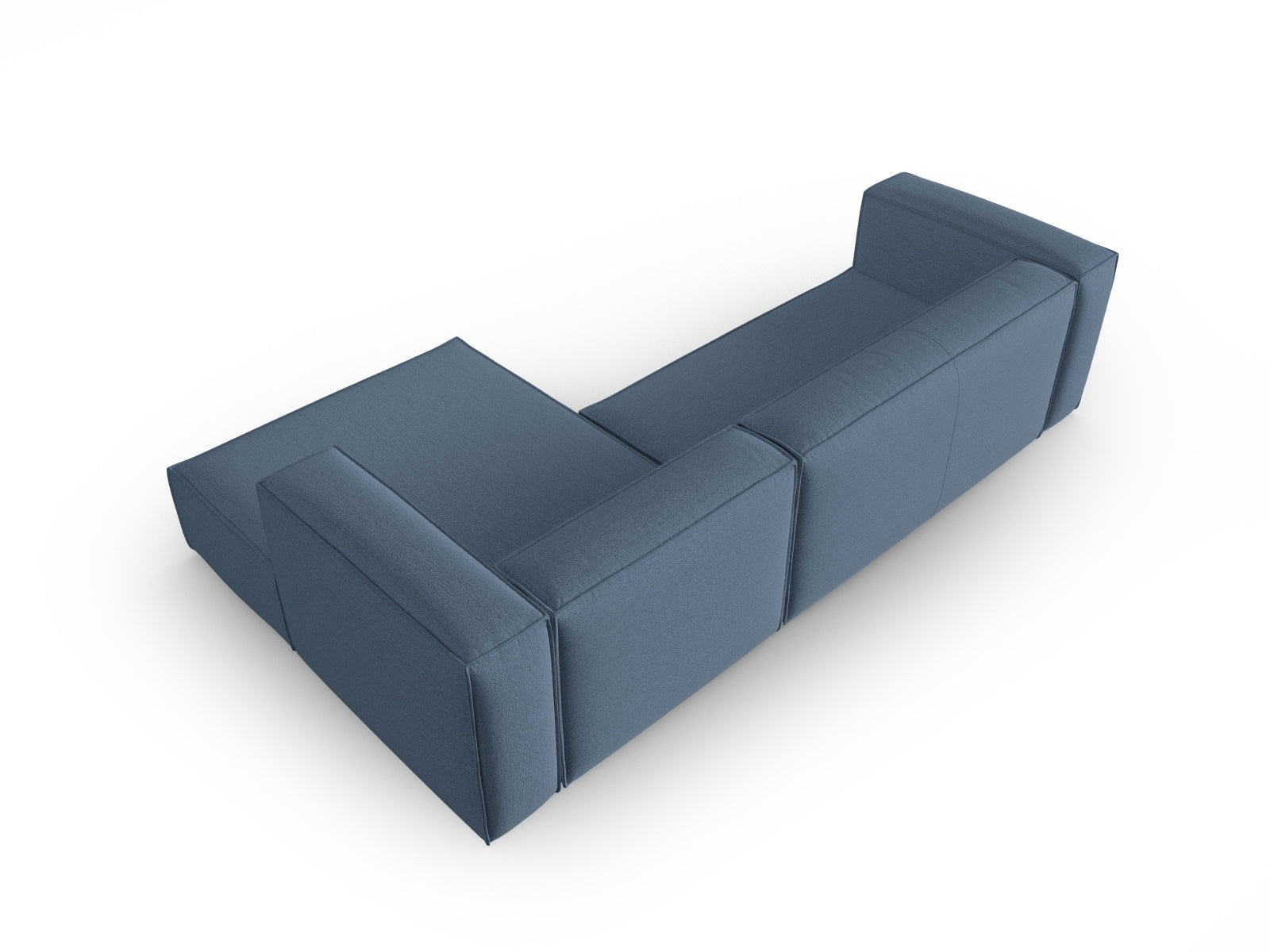 Mackay Ecksofa rechts 4 Sitzer in Blue Jeans präsentiert im Onlineshop von KAQTU Design AG. Ecksofa rechts ist von Cosmopolitan Design