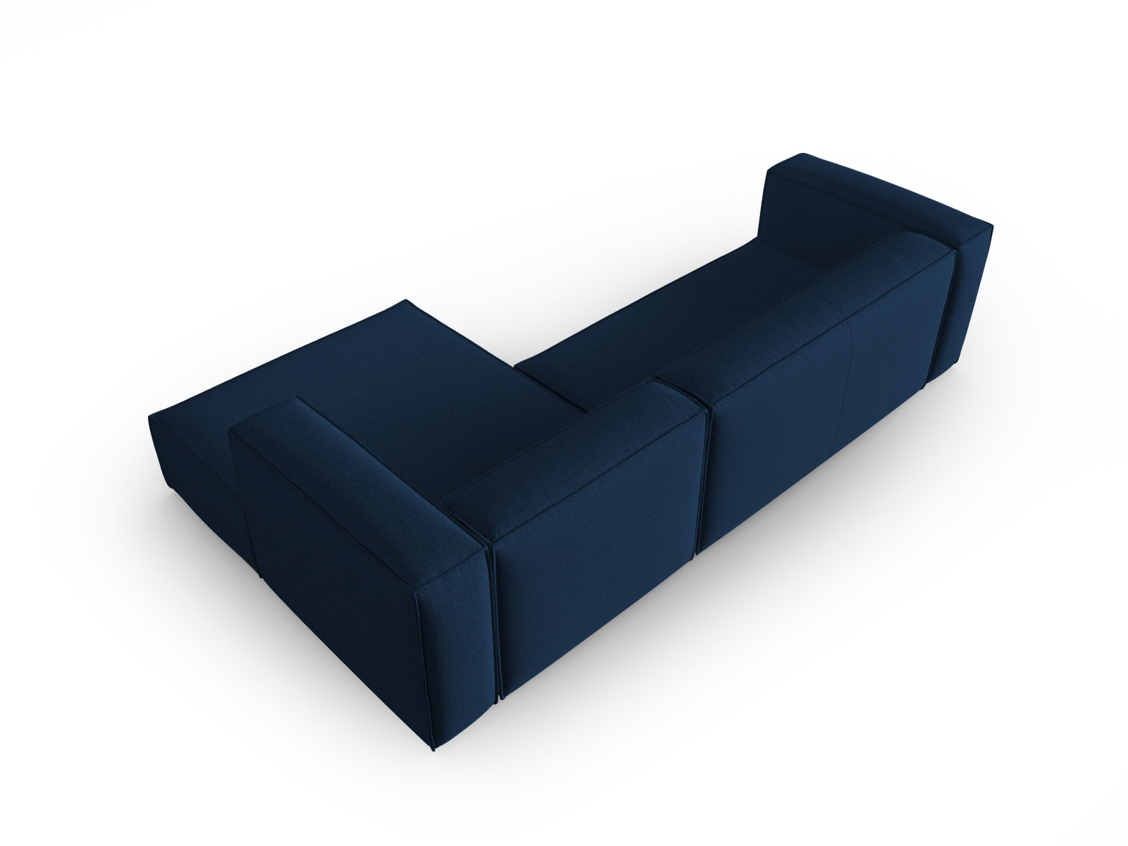 Mackay Ecksofa rechts 4 Sitzer in Dark Blue präsentiert im Onlineshop von KAQTU Design AG. Ecksofa rechts ist von Cosmopolitan Design