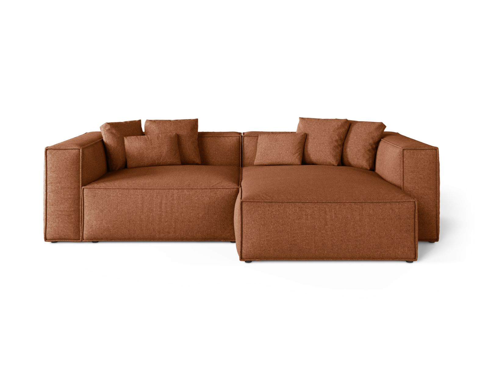 3-Sitzer Ecksofa rechts Aveiro in Brick-Eden präsentiert im Onlineshop von KAQTU Design AG. Ecksofa rechts ist von Cosmopolitan Design
