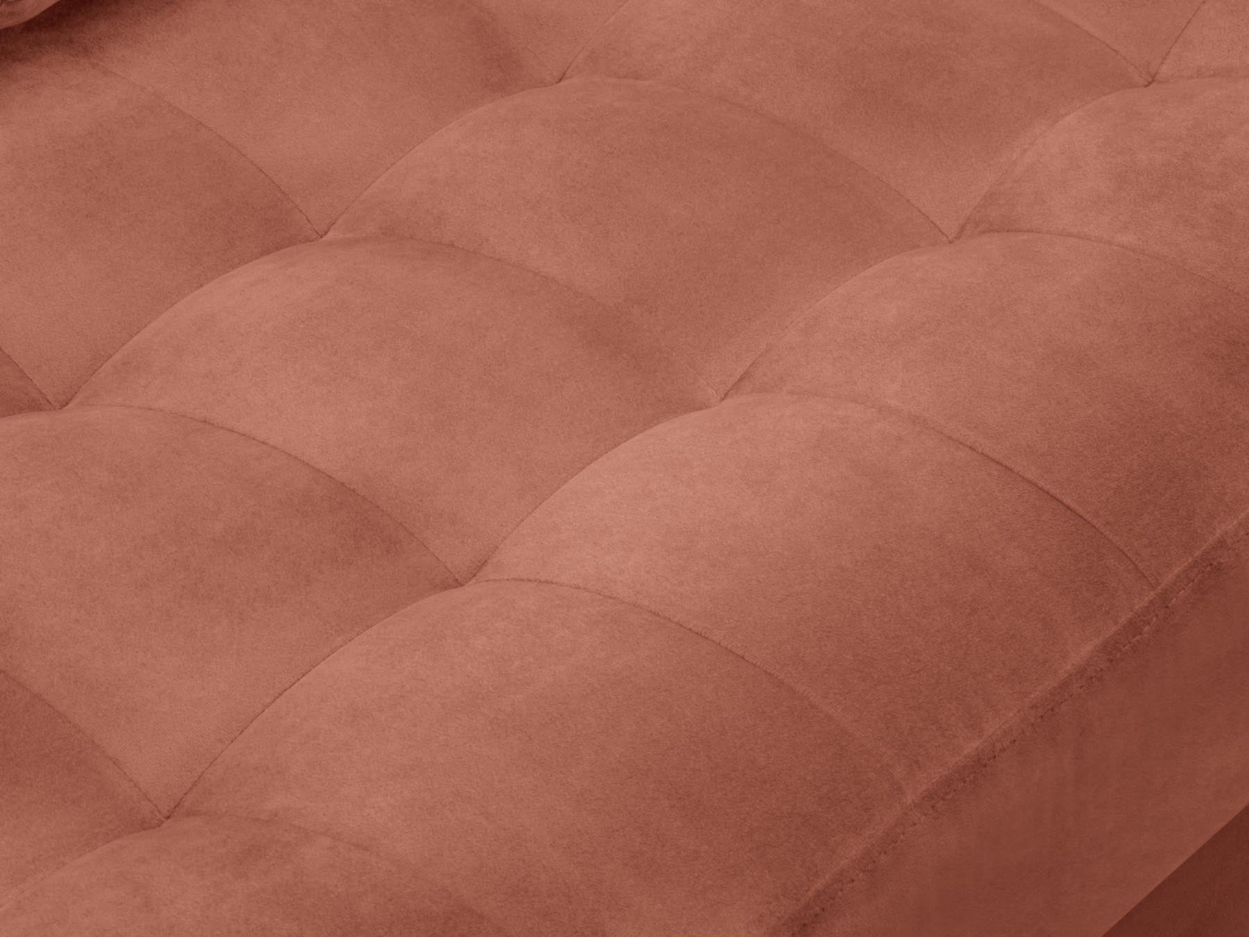 Stylisches 4-Sitzer Ecksofa rechts Aspen in lebhaftem Pink, ideal für moderne Wohnkonzepte und kreative Einrichtungsideen.